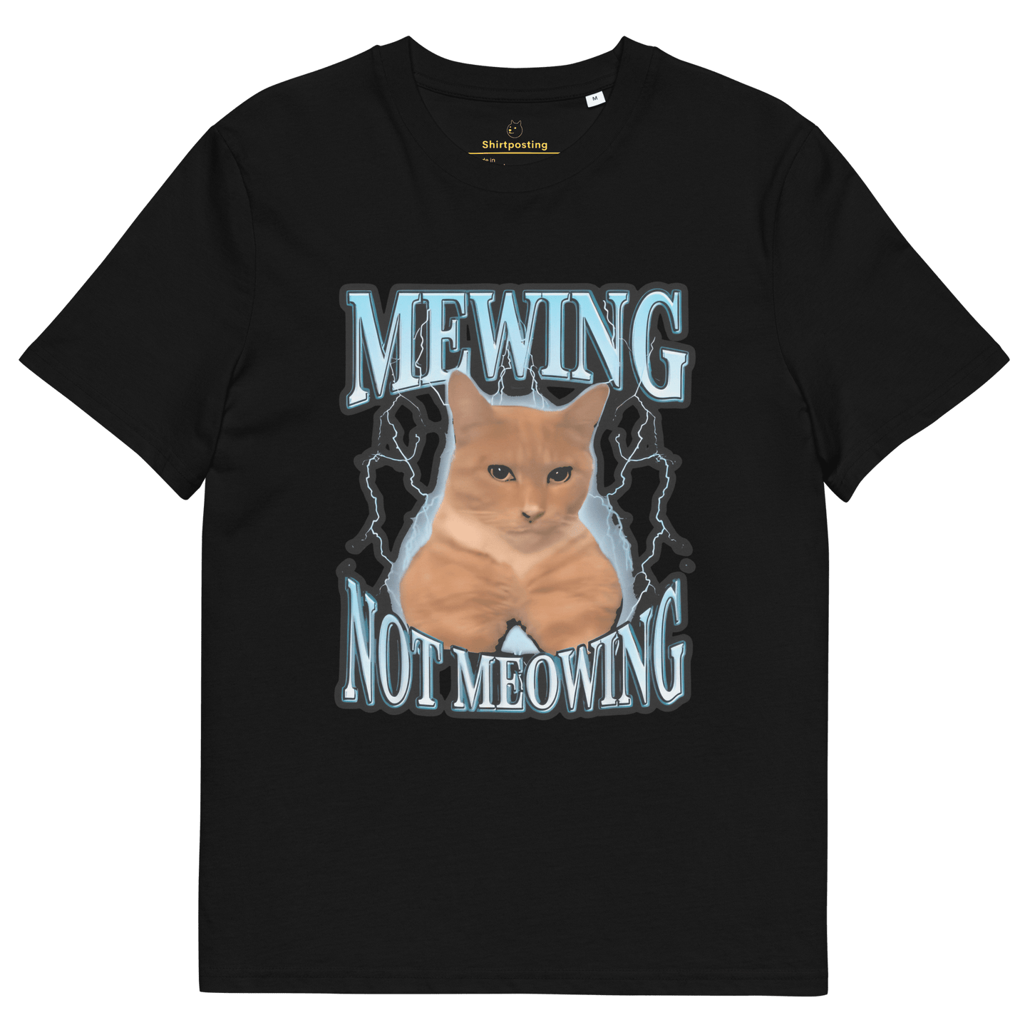 Mewing Premium Organic T-Shirt Meme - Black | Shirtposting