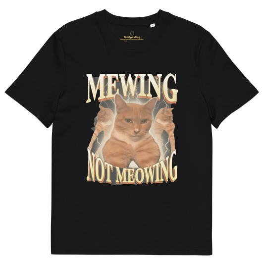 Mewing Premium Organic T-Shirt Meme - Black | Shirtposting