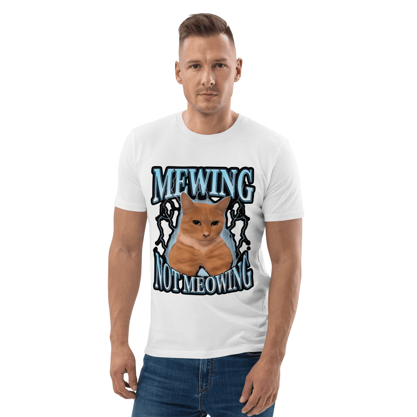 Mewing Premium Organic T-Shirt Meme - Dark Heather Grey | Shirtposting