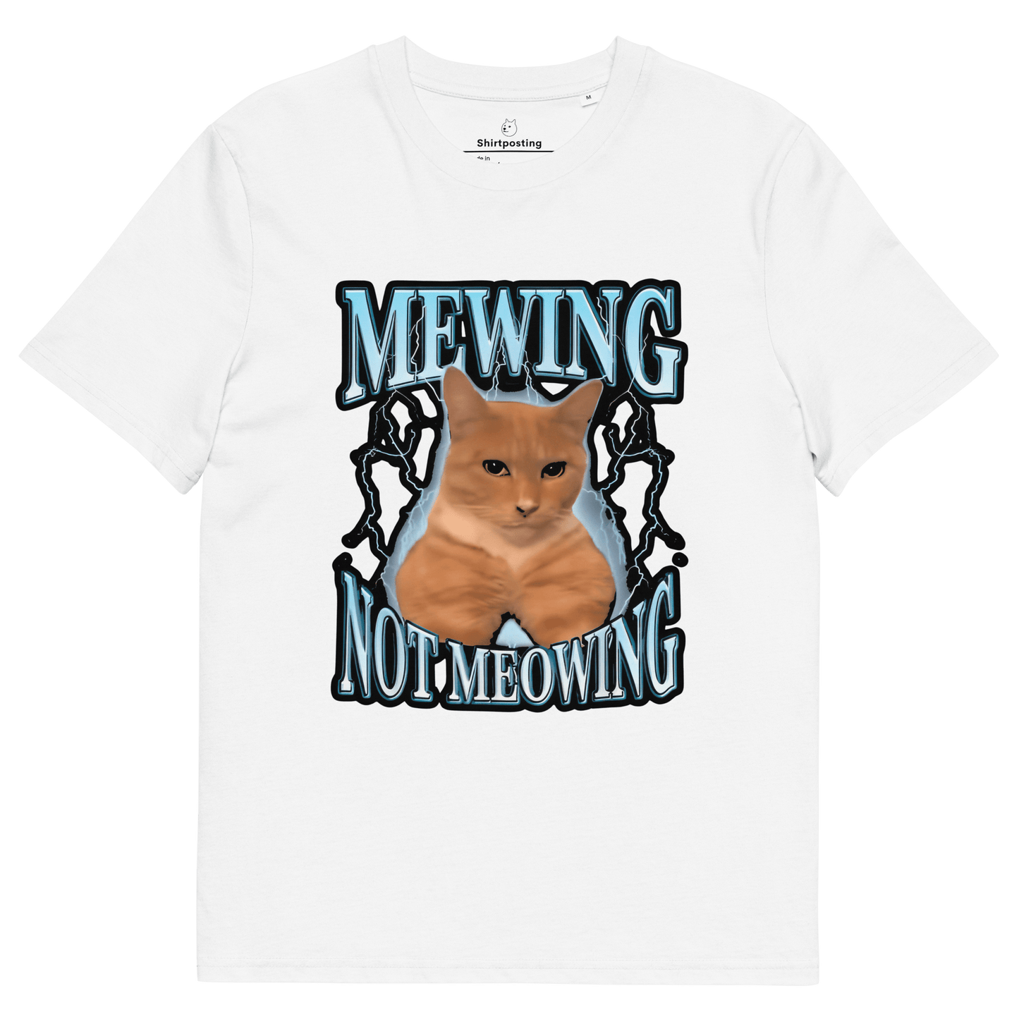 Mewing Premium Organic T-Shirt Meme - White | Shirtposting