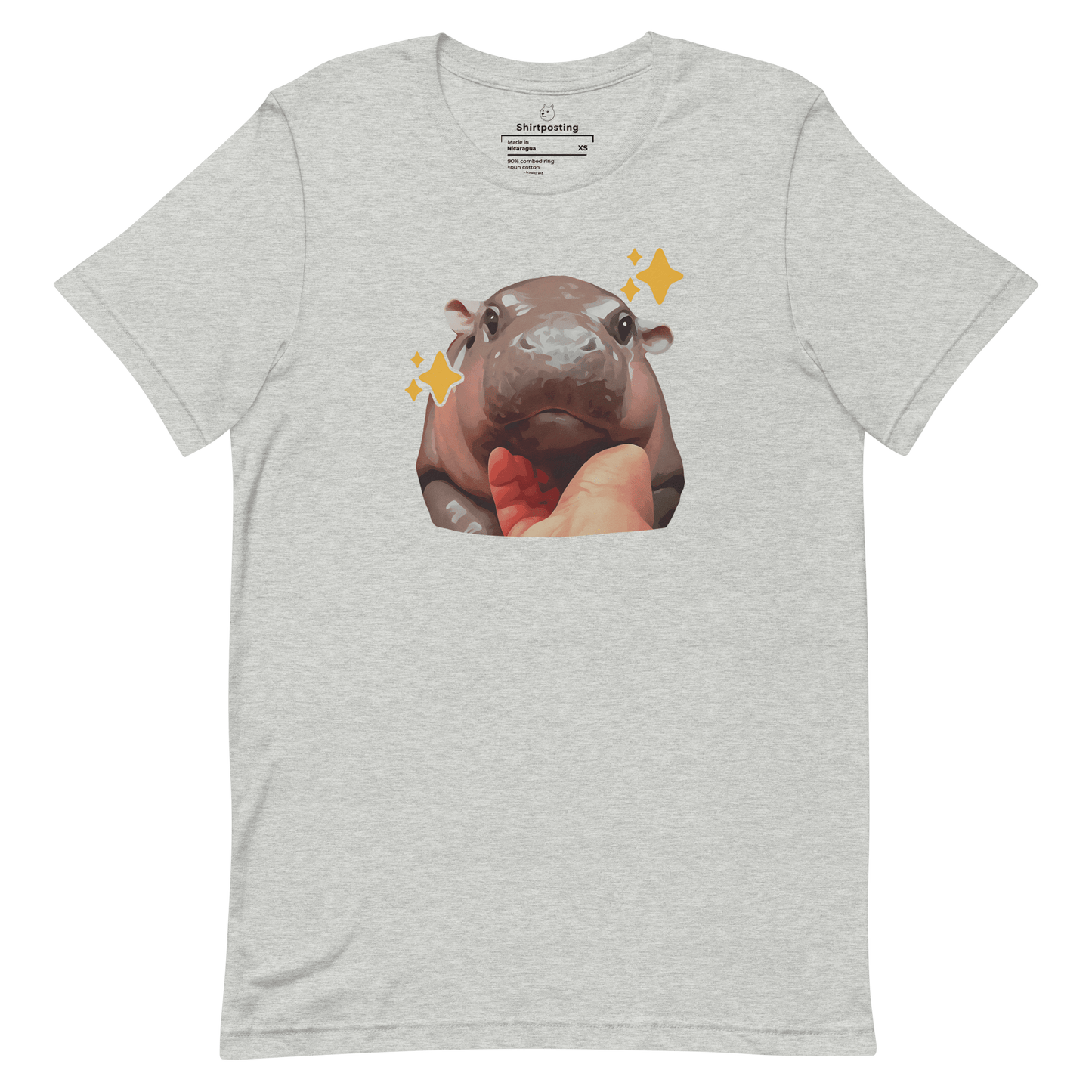 Moo Deng Classic T-Shirt Meme - Athletic Heather | Shirtposting