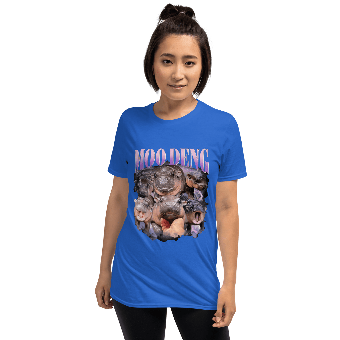 Moo Deng Classic T-Shirt Meme - Dark Heather Grey | Shirtposting