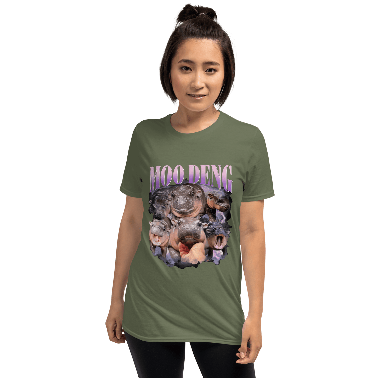 Moo Deng Classic T-Shirt Meme - Dark Heather Grey | Shirtposting