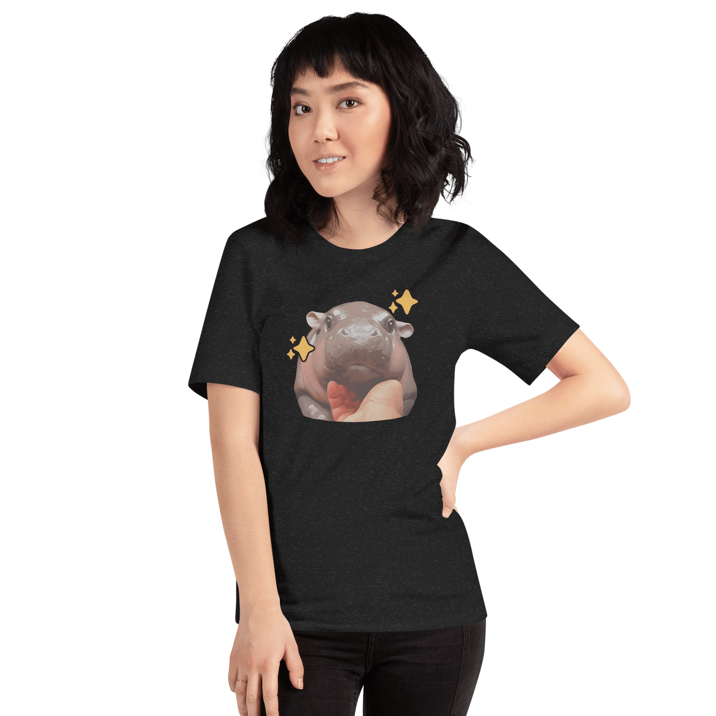 Moo Deng Classic T-Shirt Meme - Military Green | Shirtposting