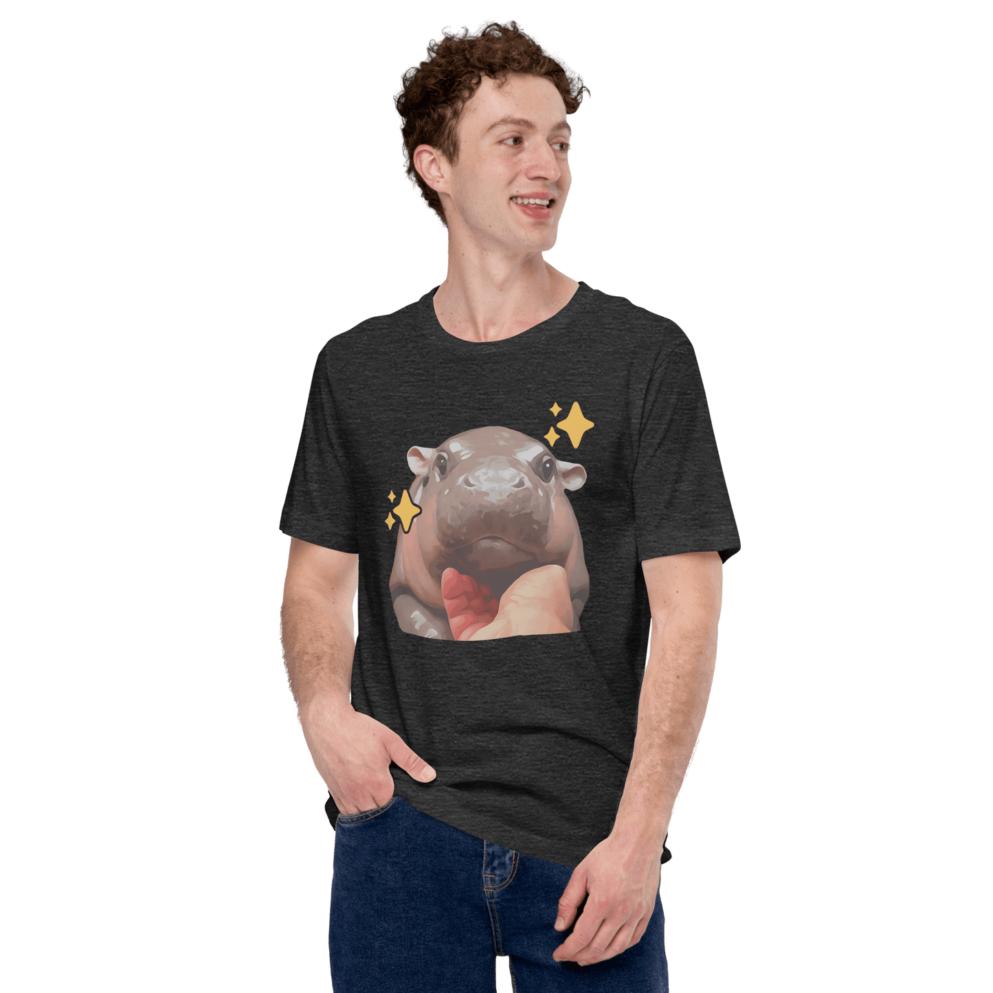 Moo Deng Classic T-Shirt Meme - Military Green | Shirtposting