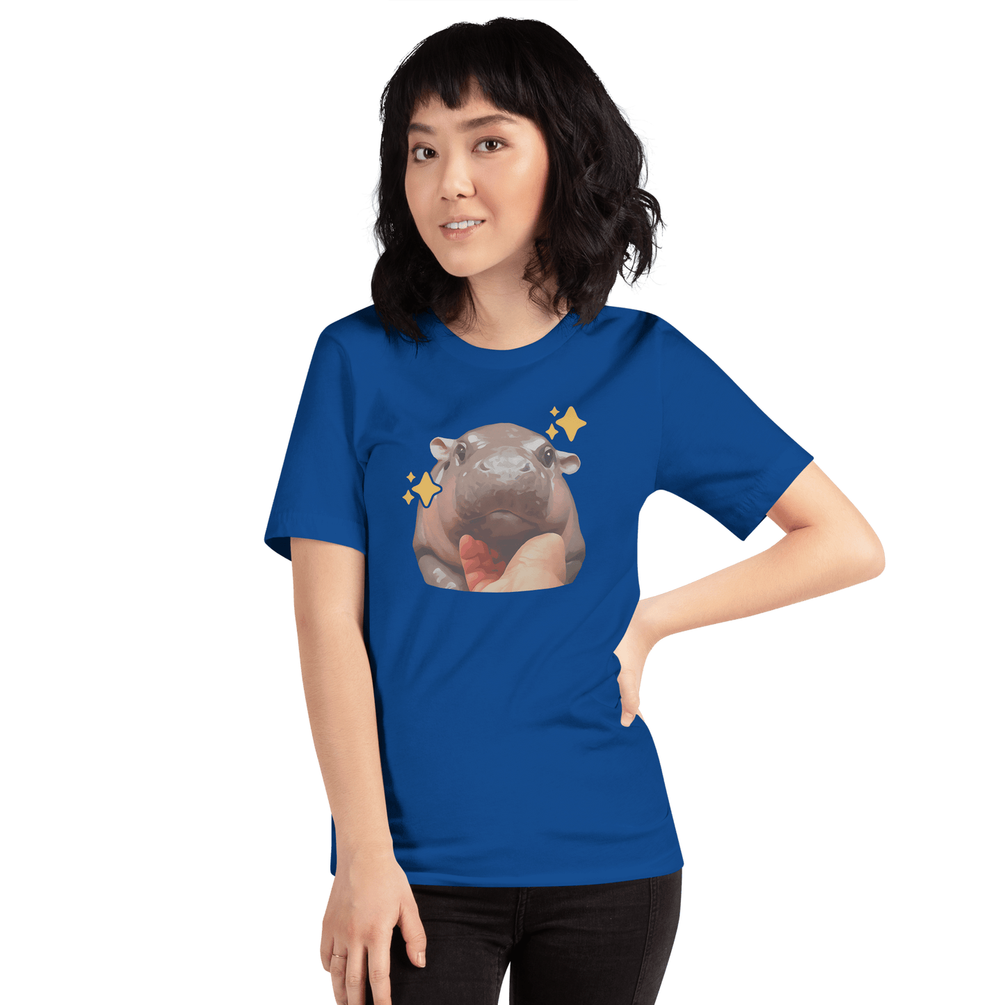 Moo Deng Classic T-Shirt Meme - Military Green | Shirtposting
