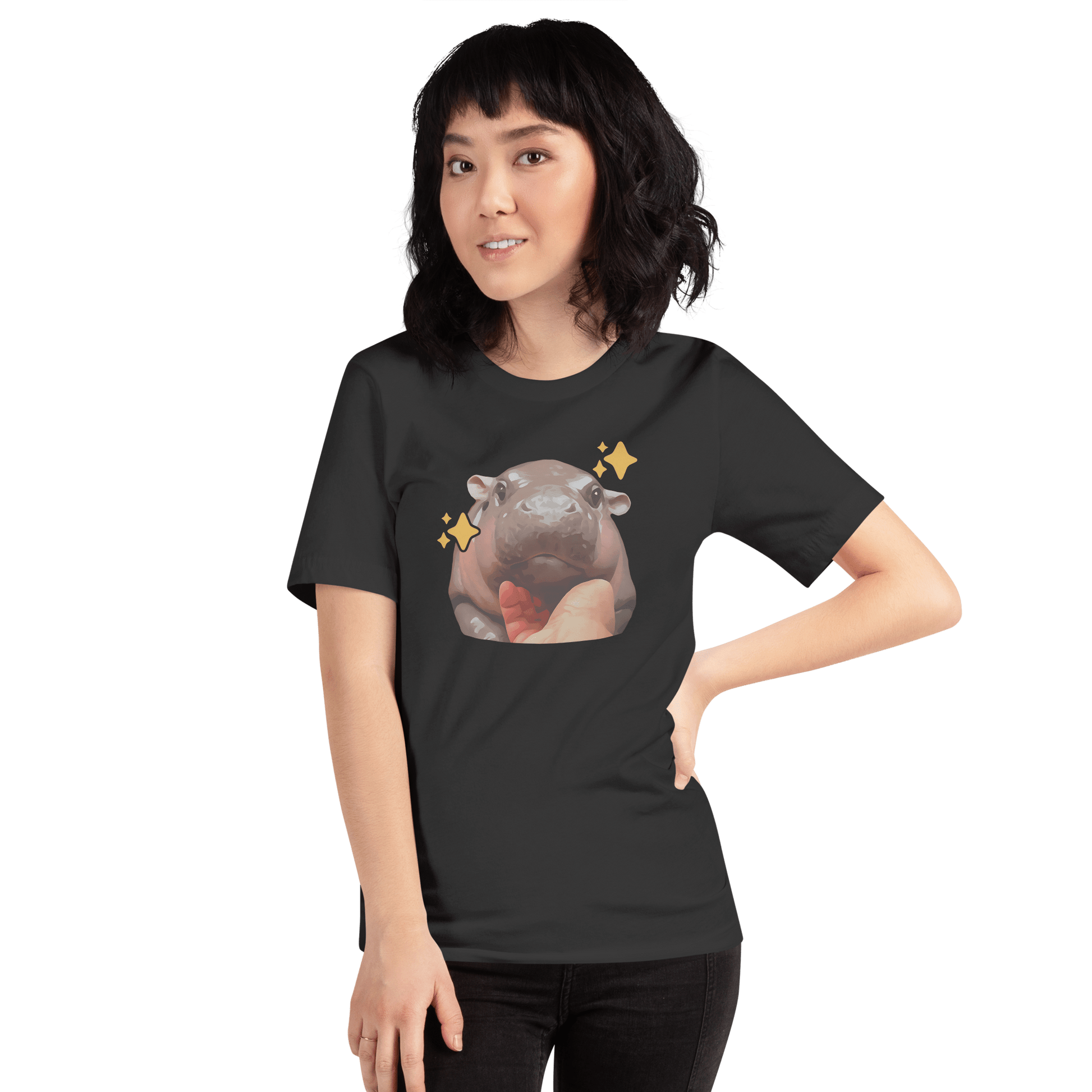Moo Deng Classic T-Shirt Meme - Military Green | Shirtposting