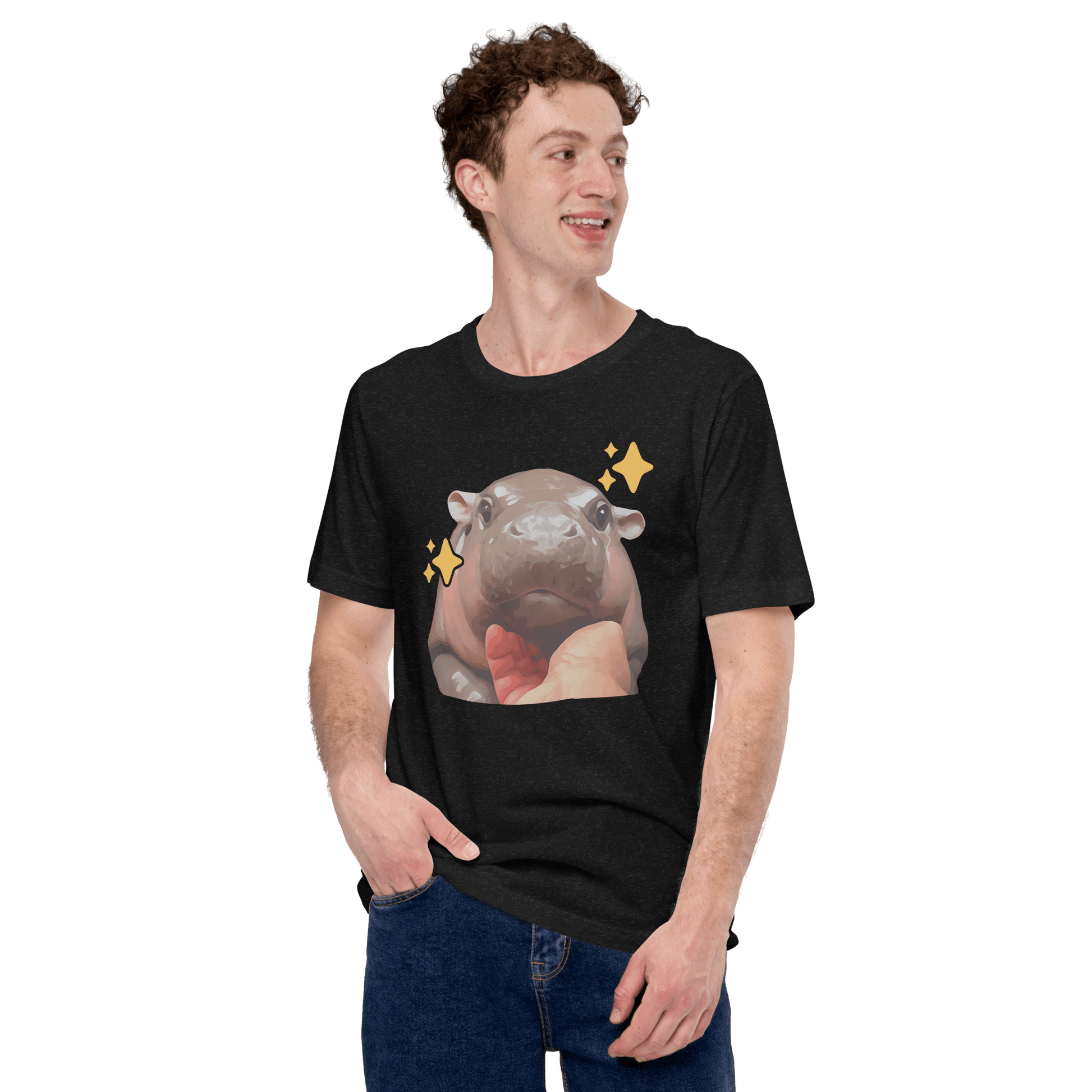 Moo Deng Classic T-Shirt Meme - Military Green | Shirtposting
