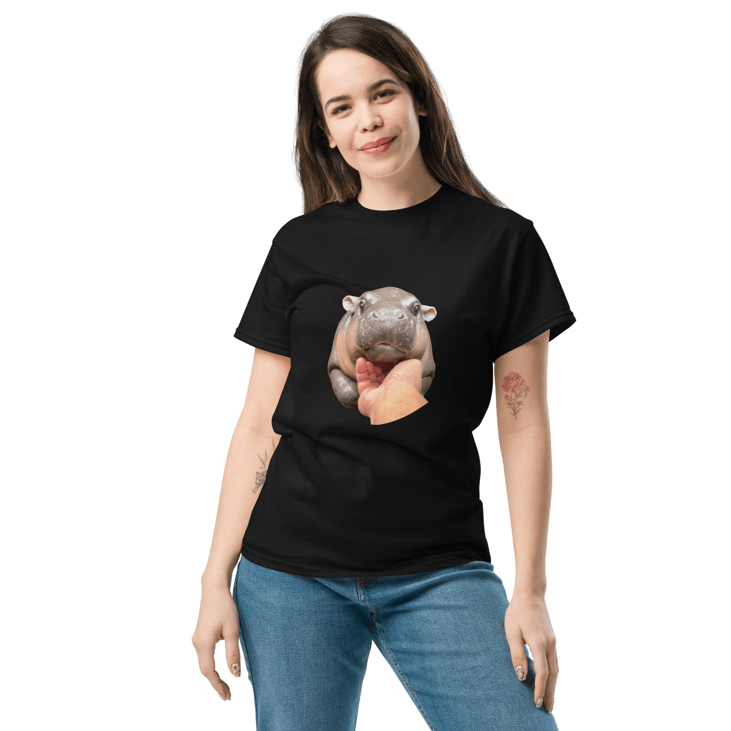 Moo Deng Classic T-Shirt Meme - Royal | Shirtposting