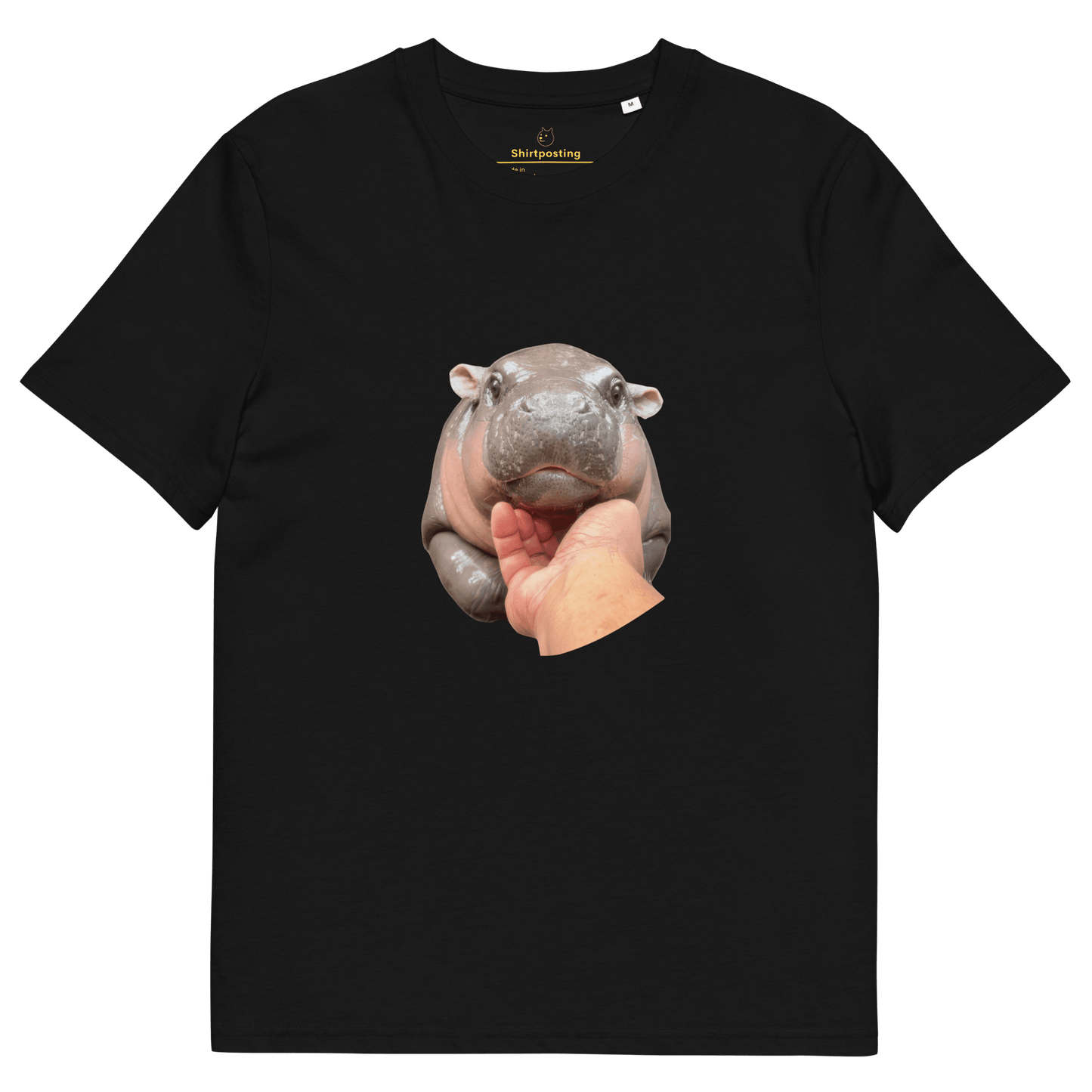 Moo Deng Premium Organic T-Shirt Meme - Black | Shirtposting