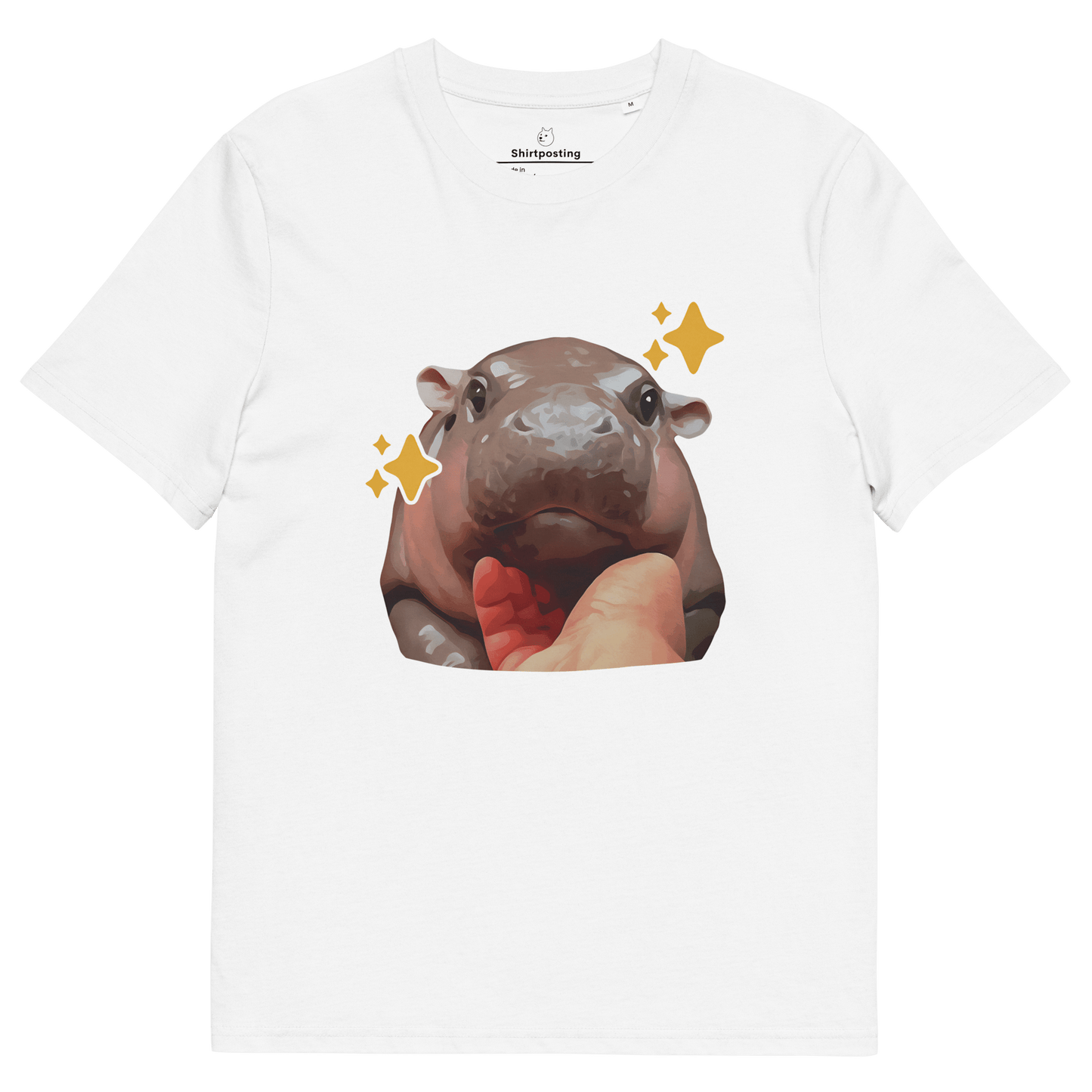 Moo Deng Premium Organic T-Shirt Meme - White | Shirtposting