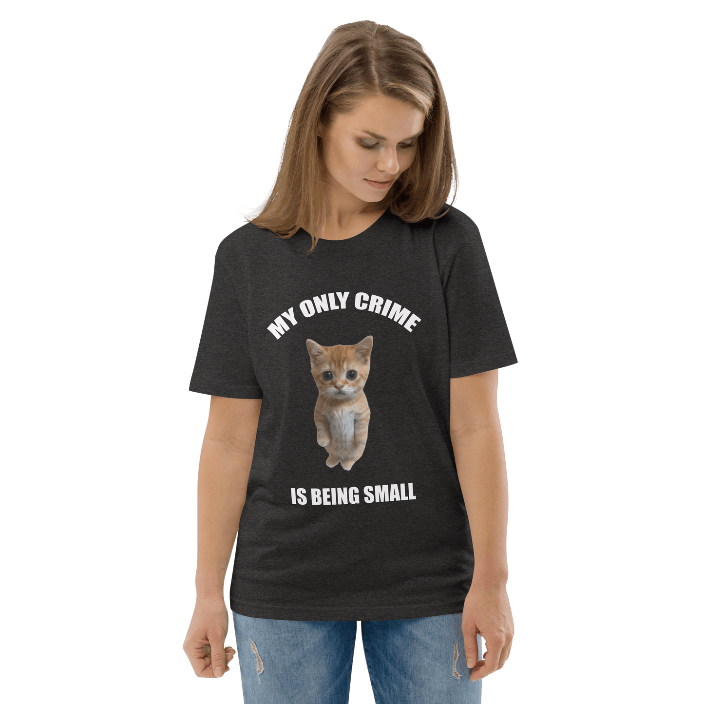 My Only Crime Is Being Small Premium Organic T-Shirt Meme - Fraiche Peche | Shirtposting