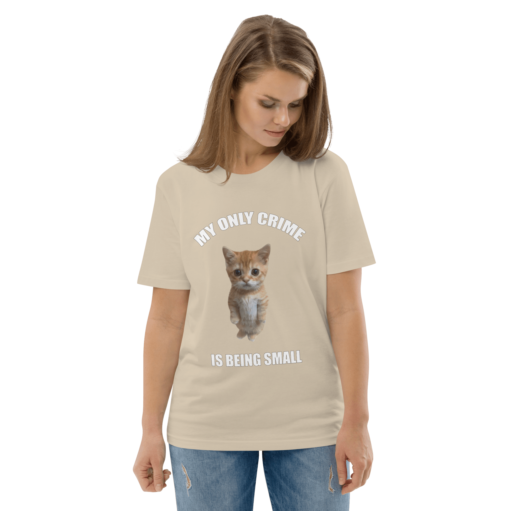 My Only Crime Is Being Small Premium Organic T-Shirt Meme - Fraiche Peche | Shirtposting