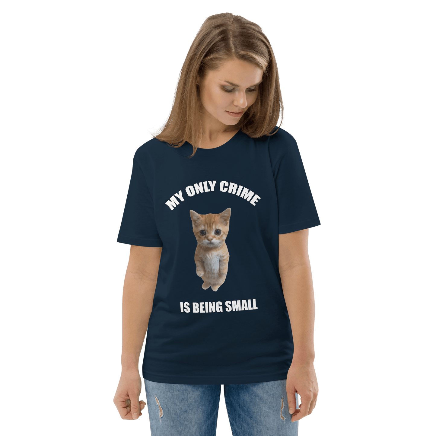 My Only Crime Is Being Small Premium Organic T-Shirt Meme - Fraiche Peche | Shirtposting