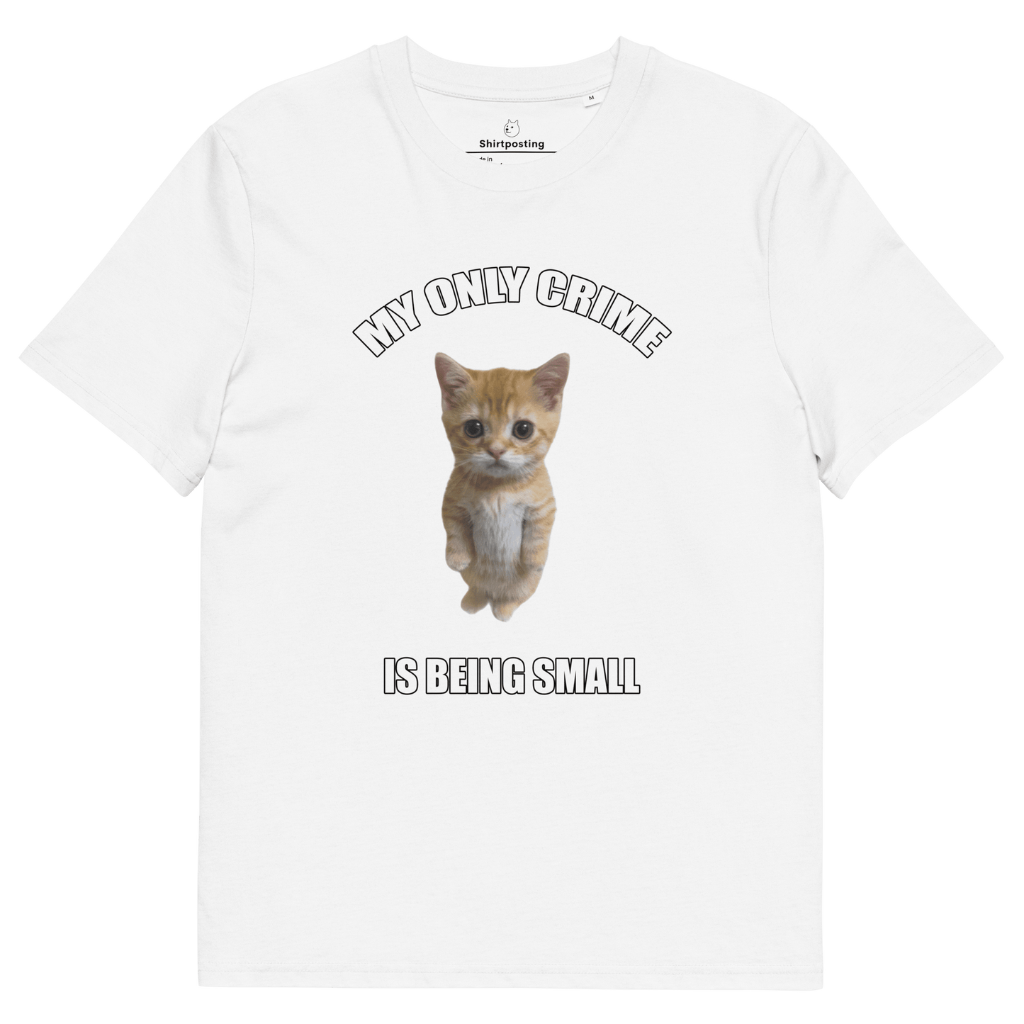 My Only Crime Is Being Small Premium Organic T-Shirt Meme - Fraiche Peche | Shirtposting
