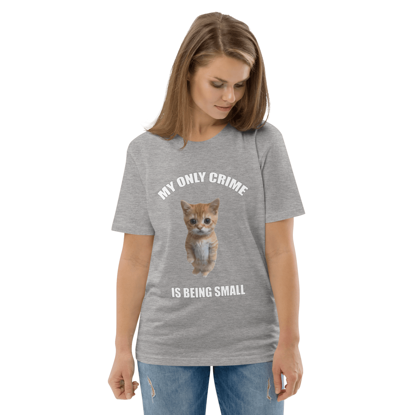 My Only Crime Is Being Small Premium Organic T-Shirt Meme - Fraiche Peche | Shirtposting