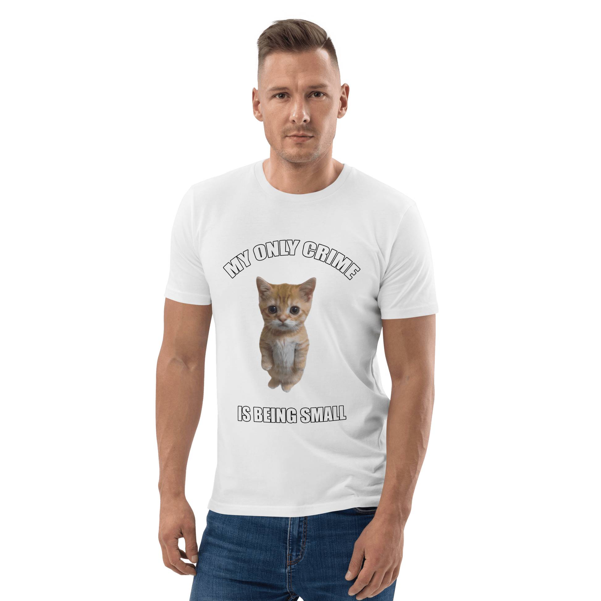 My Only Crime Is Being Small Premium Organic T-Shirt Meme - White | Shirtposting