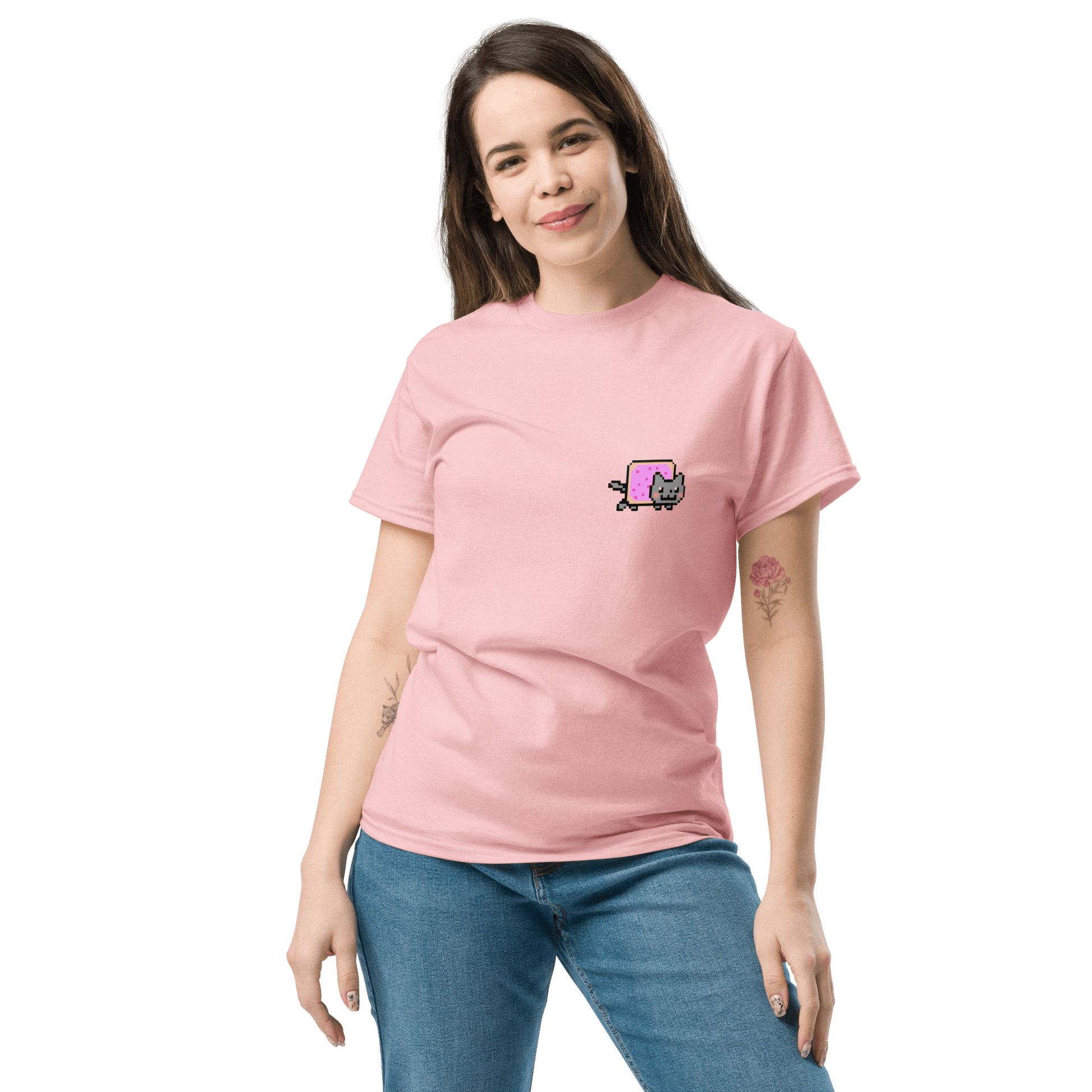 Nyan Cat Classic T-Shirt Meme - Ash | Shirtposting