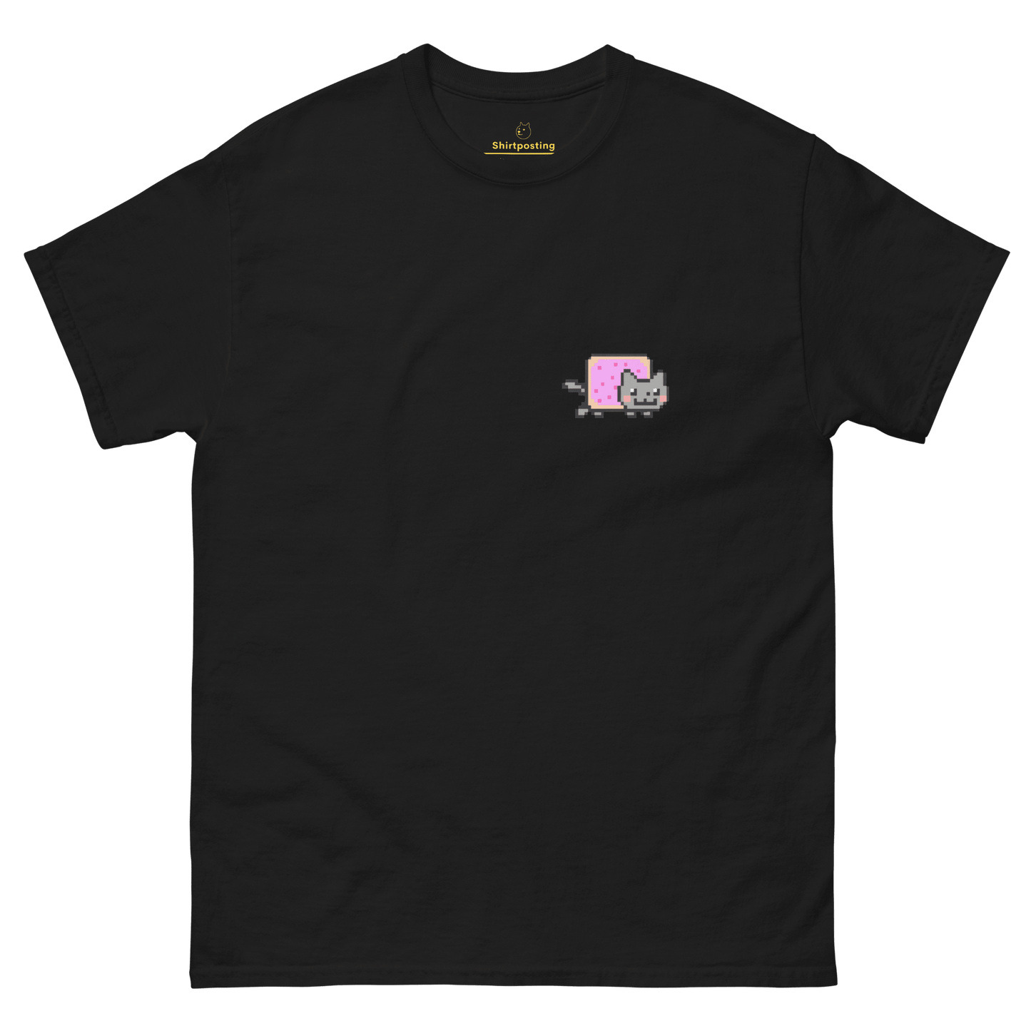 Nyan Cat Classic T-Shirt Meme - Black | Shirtposting
