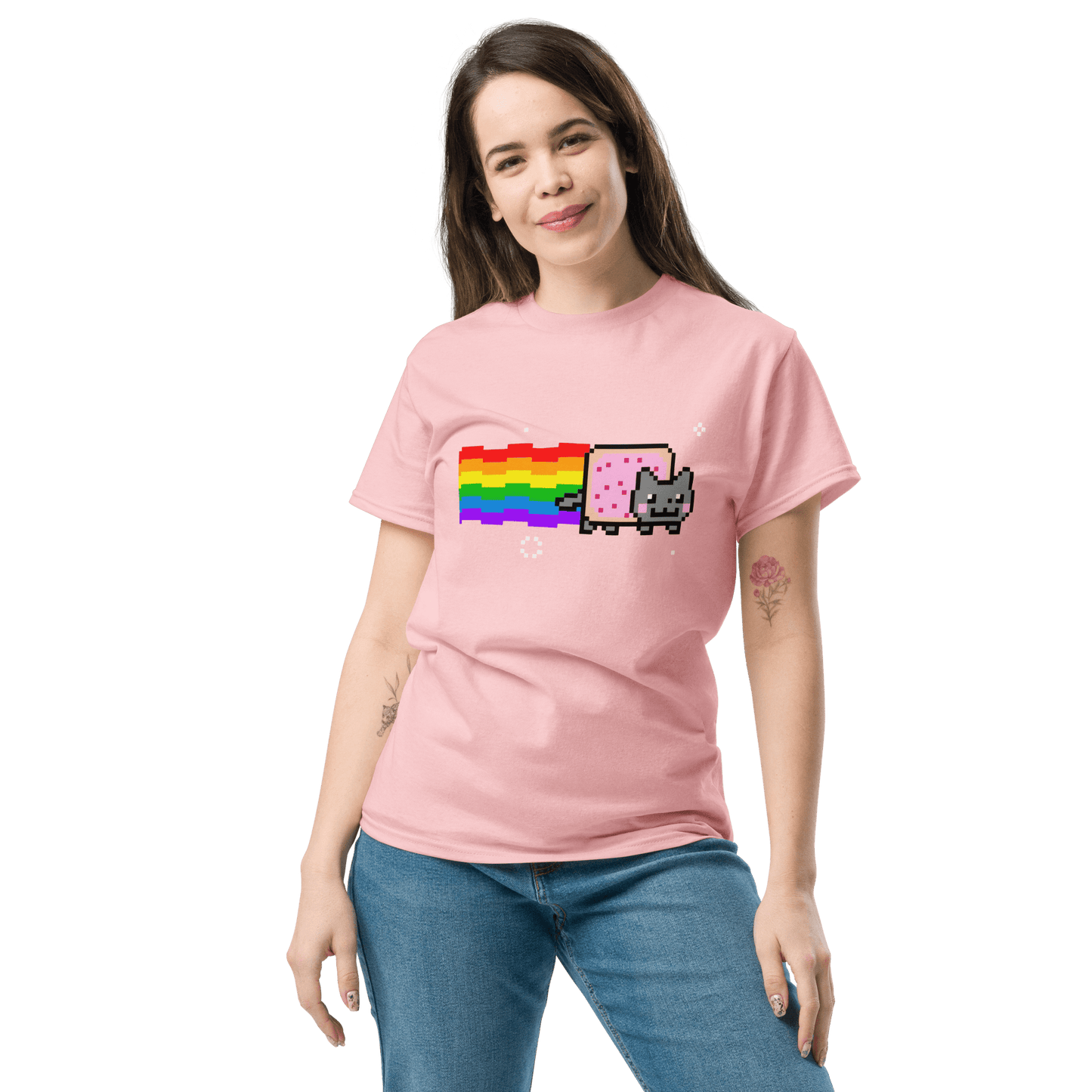 Nyan Cat Classic T-Shirt Meme - Military Green | Shirtposting