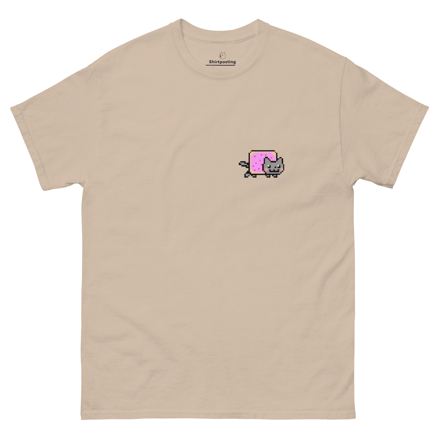 Nyan Cat Classic T-Shirt Meme - Sand | Shirtposting