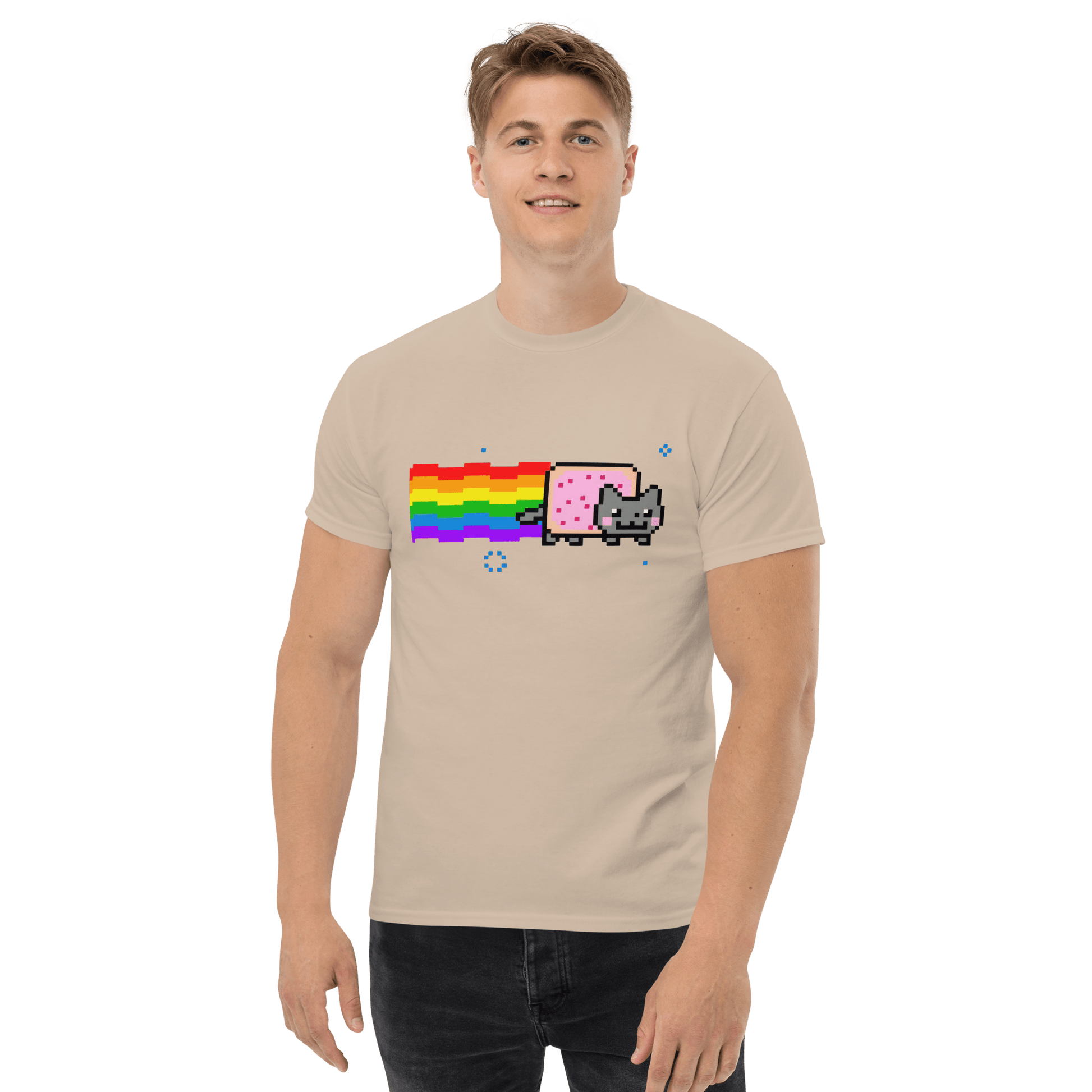Nyan Cat Classic T-Shirt Meme - Sand | Shirtposting