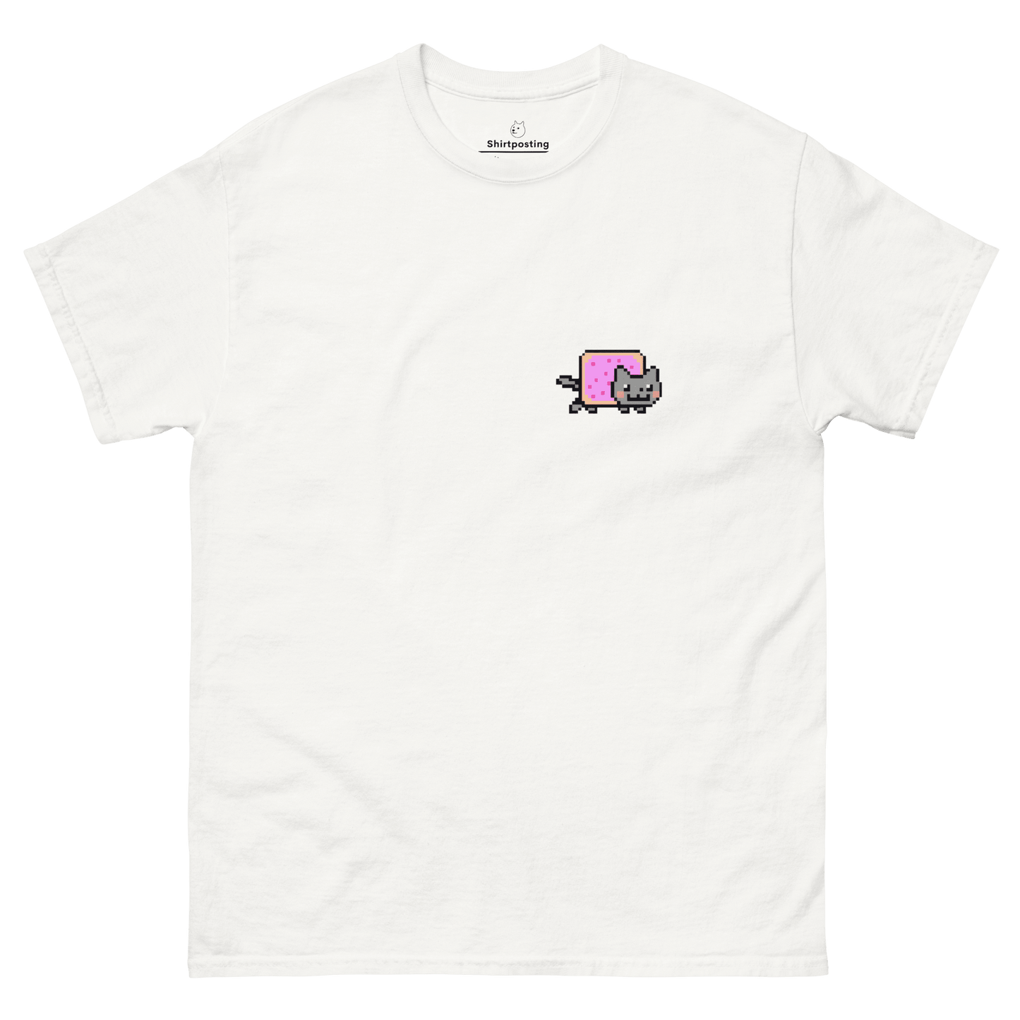 Nyan Cat Classic T-Shirt Meme - White | Shirtposting