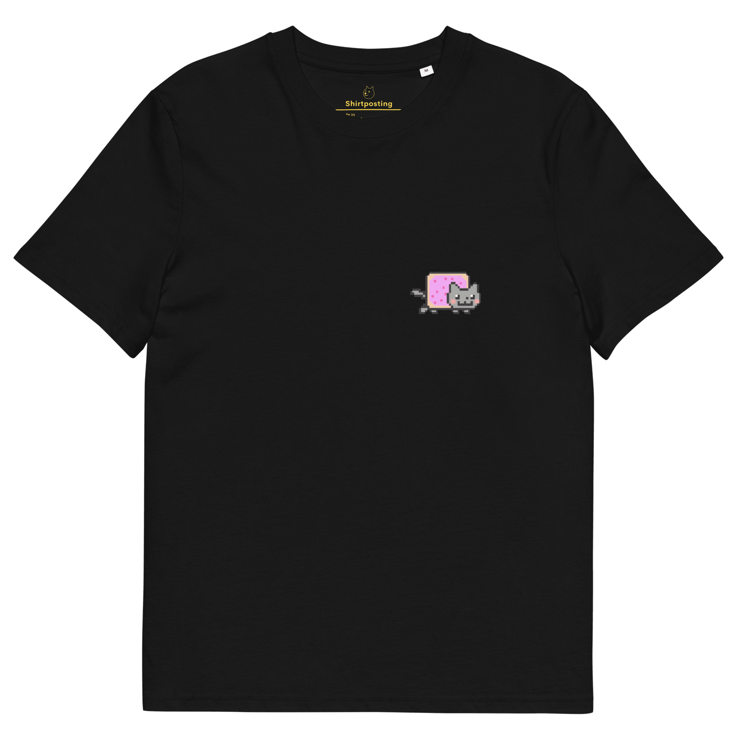 Nyan Cat Premium Organic T-Shirt Meme - Black | Shirtposting