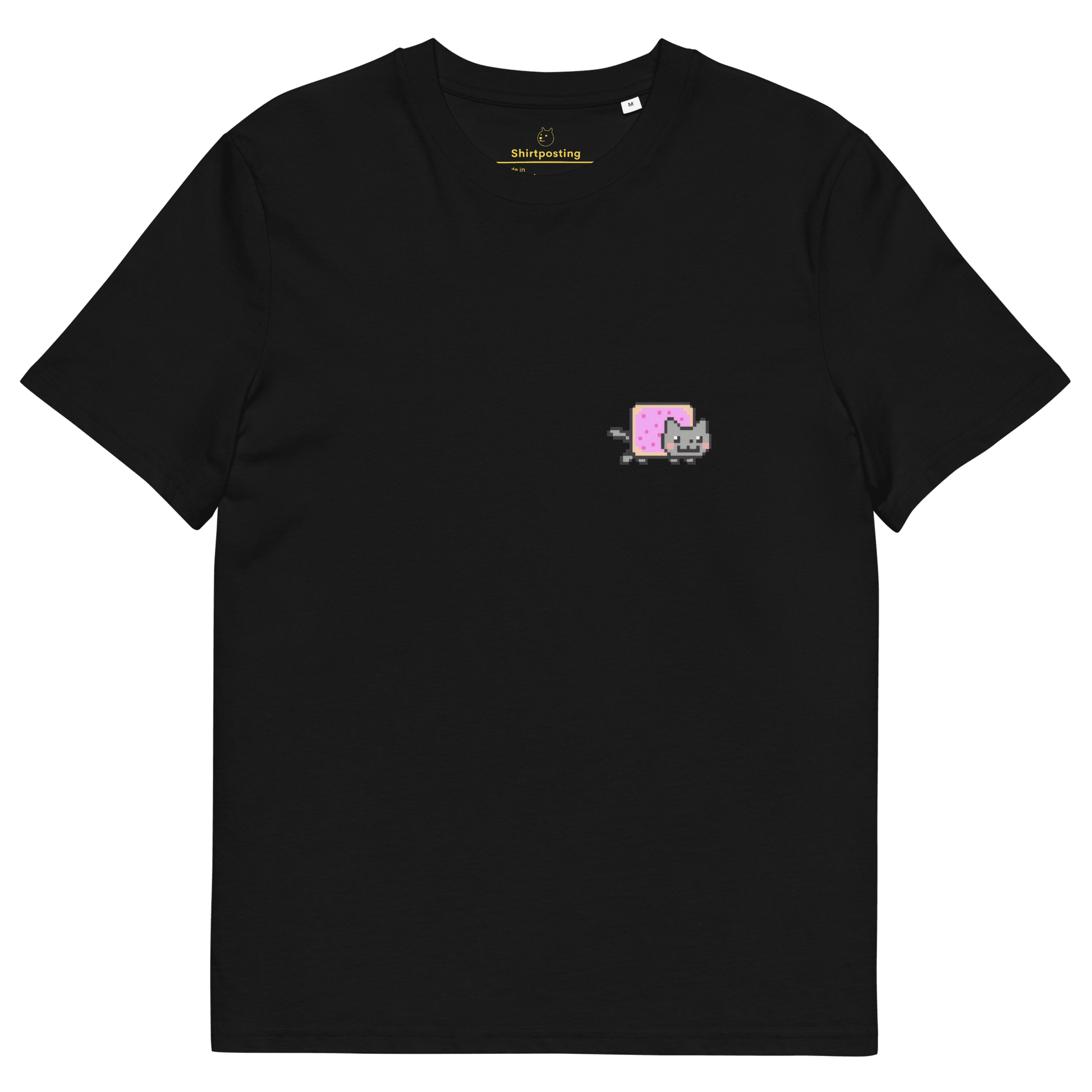Nyan Cat Premium Organic T-Shirt Meme - Black | Shirtposting