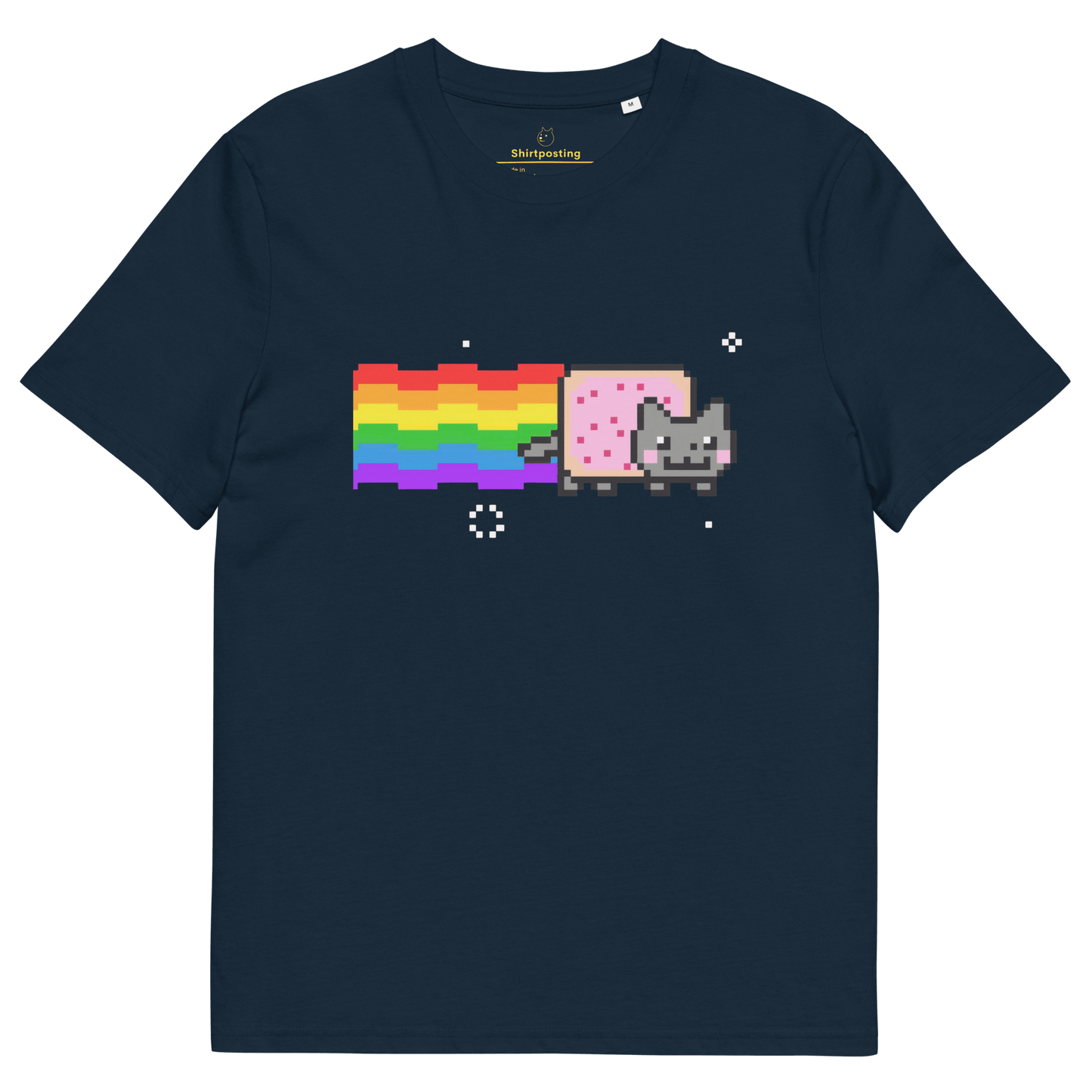 Nyan Cat Premium Organic T-Shirt Meme - French Navy | Shirtposting