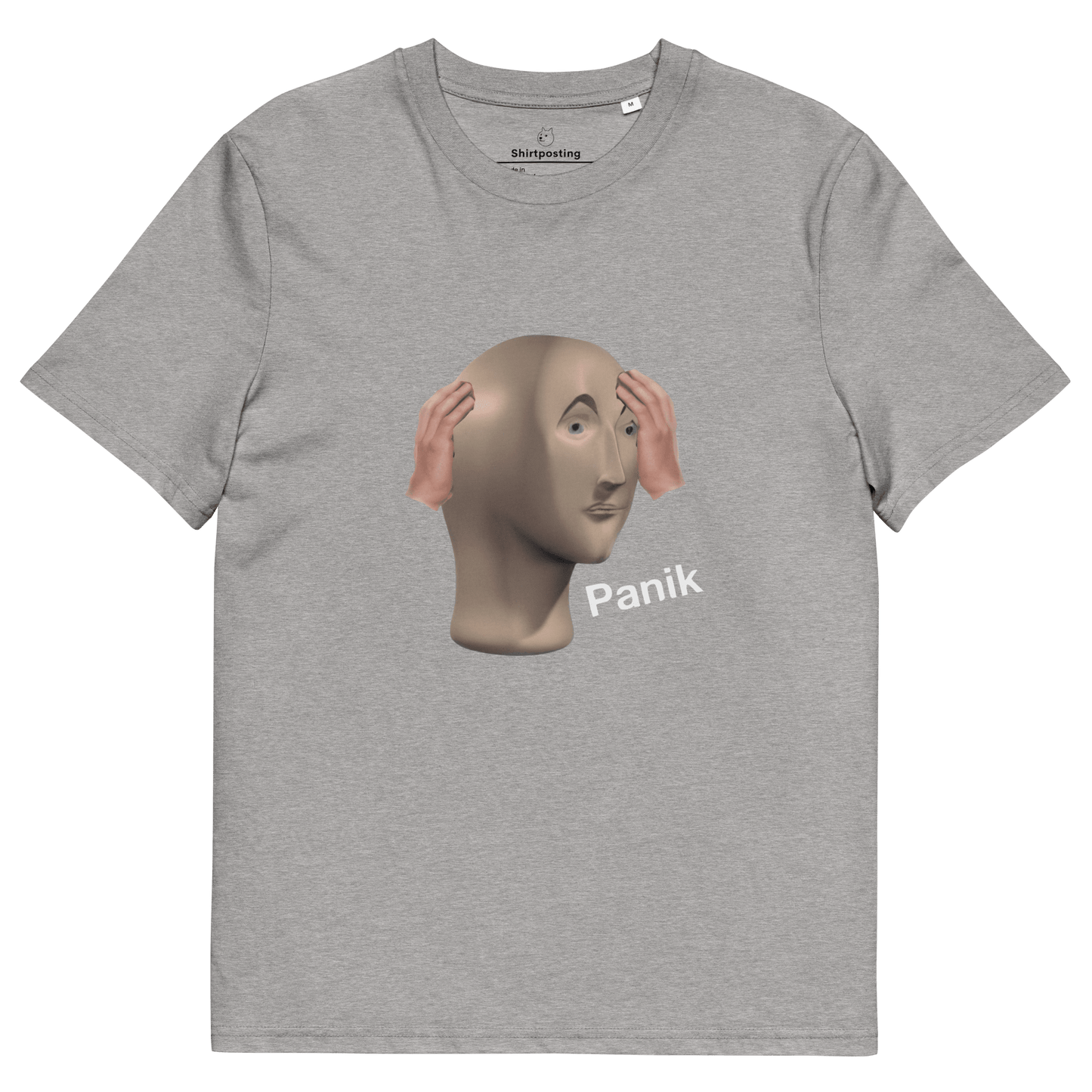 Panik Premium Organic T-Shirt Meme - Heather Grey | Shirtposting