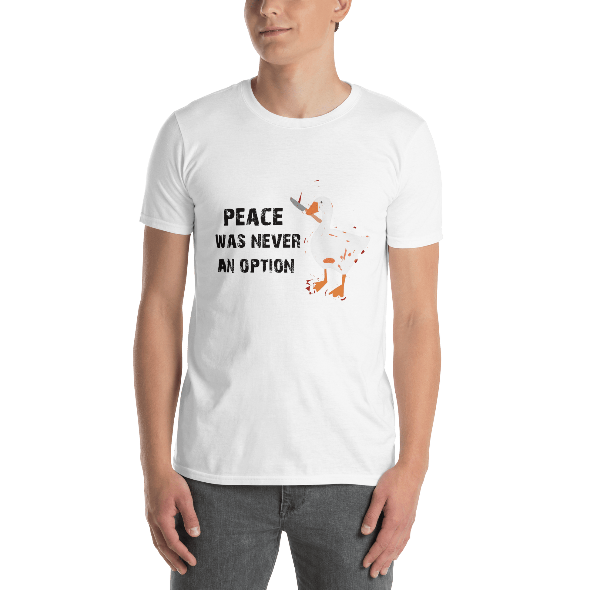 Peace Was Never An Option Classic T-Shirt Meme - Sand | Shirtposting
