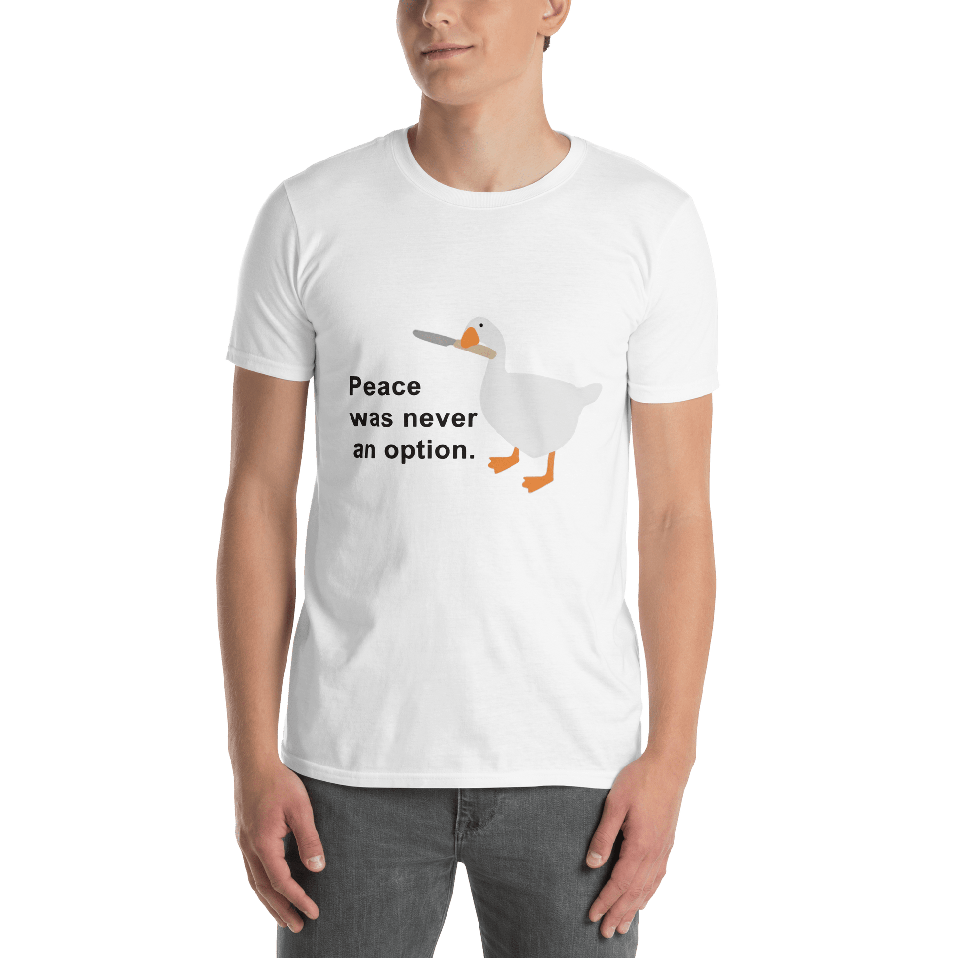 Peace Was Never An Option Classic T-Shirt Meme - Sand | Shirtposting