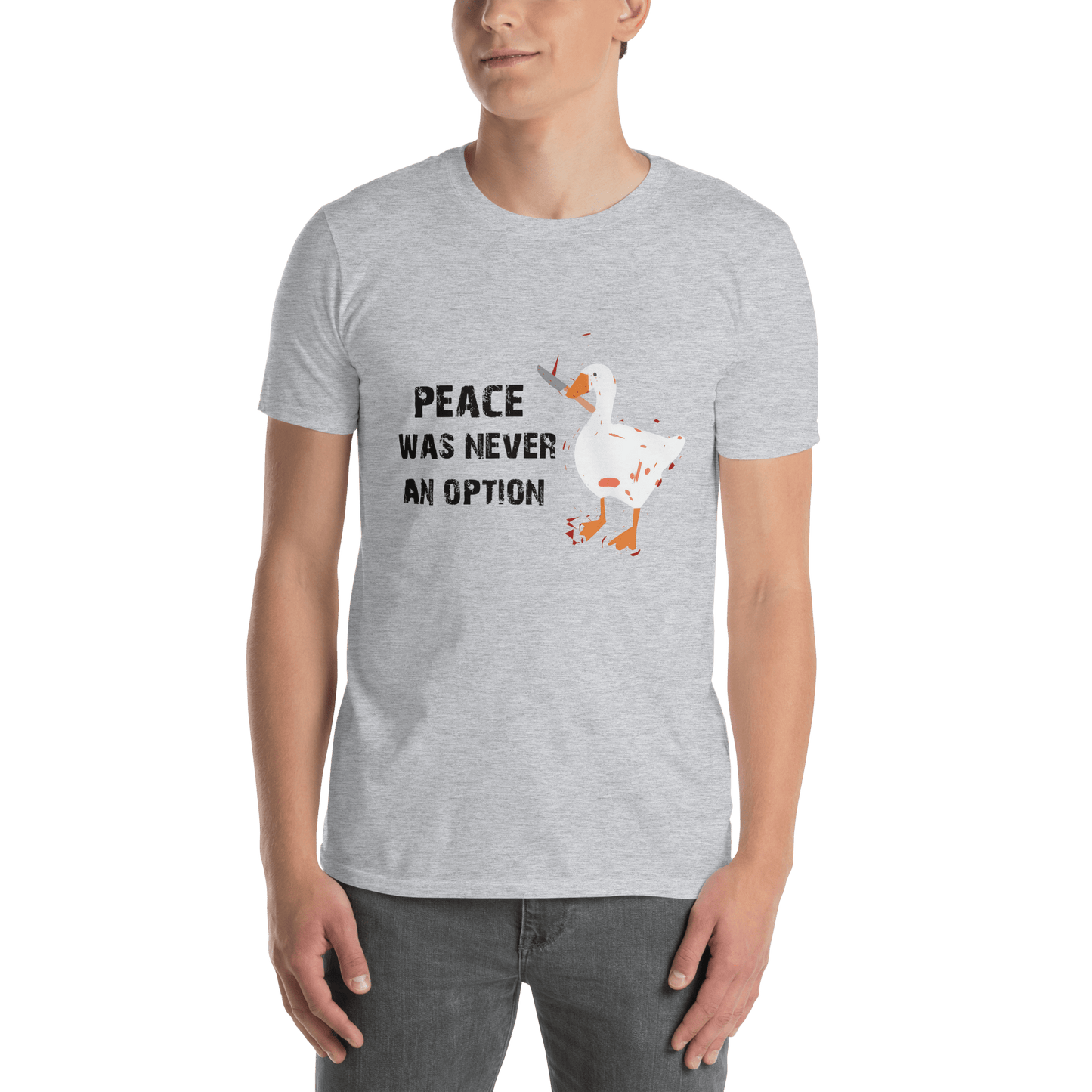 Peace Was Never An Option Classic T-Shirt Meme - Sand | Shirtposting