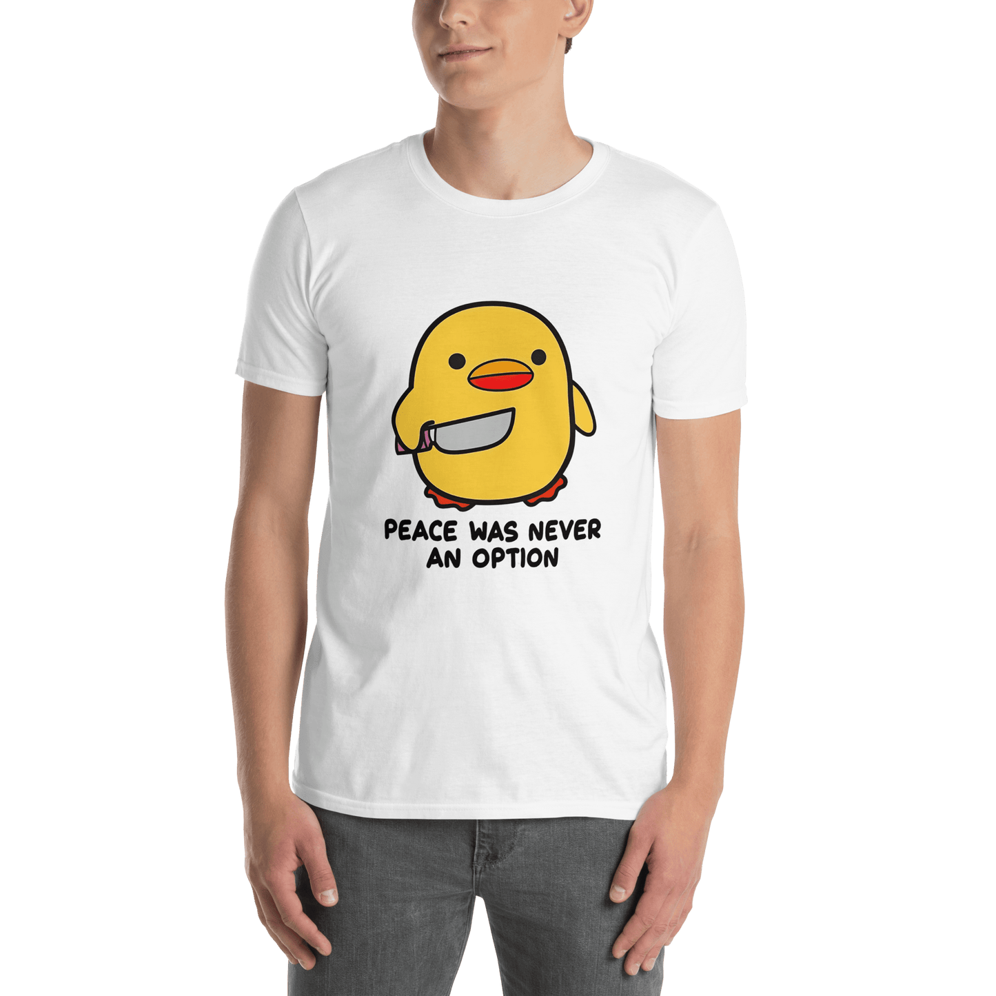 Peace Was Never An Option Classic T-Shirt Meme - Sand | Shirtposting