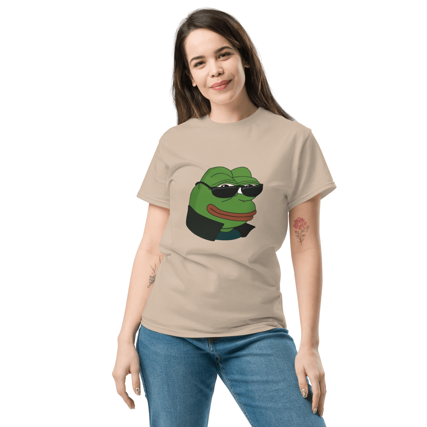 Pepe Classic T-Shirt Meme - Military Green | Shirtposting