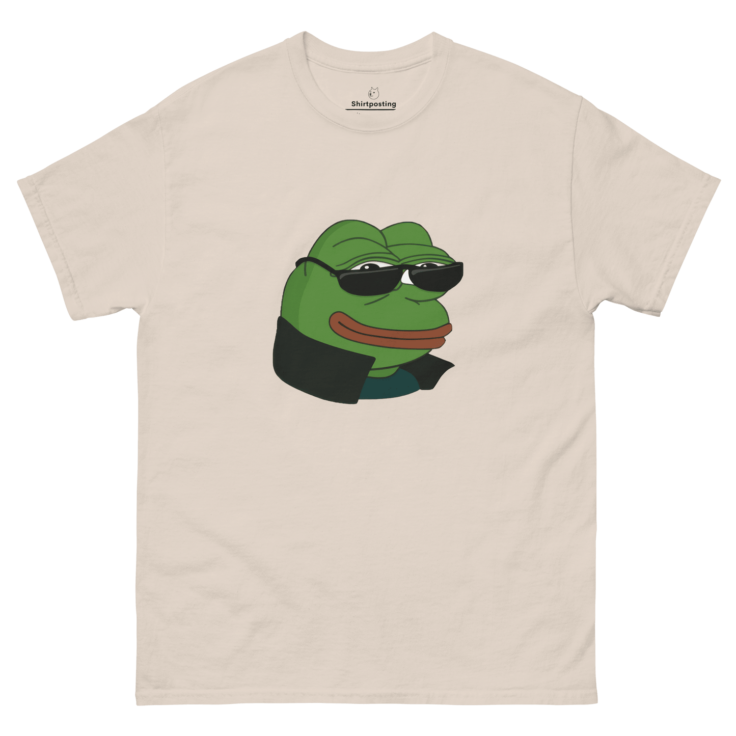 Pepe Classic T-Shirt Meme - Natural | Shirtposting