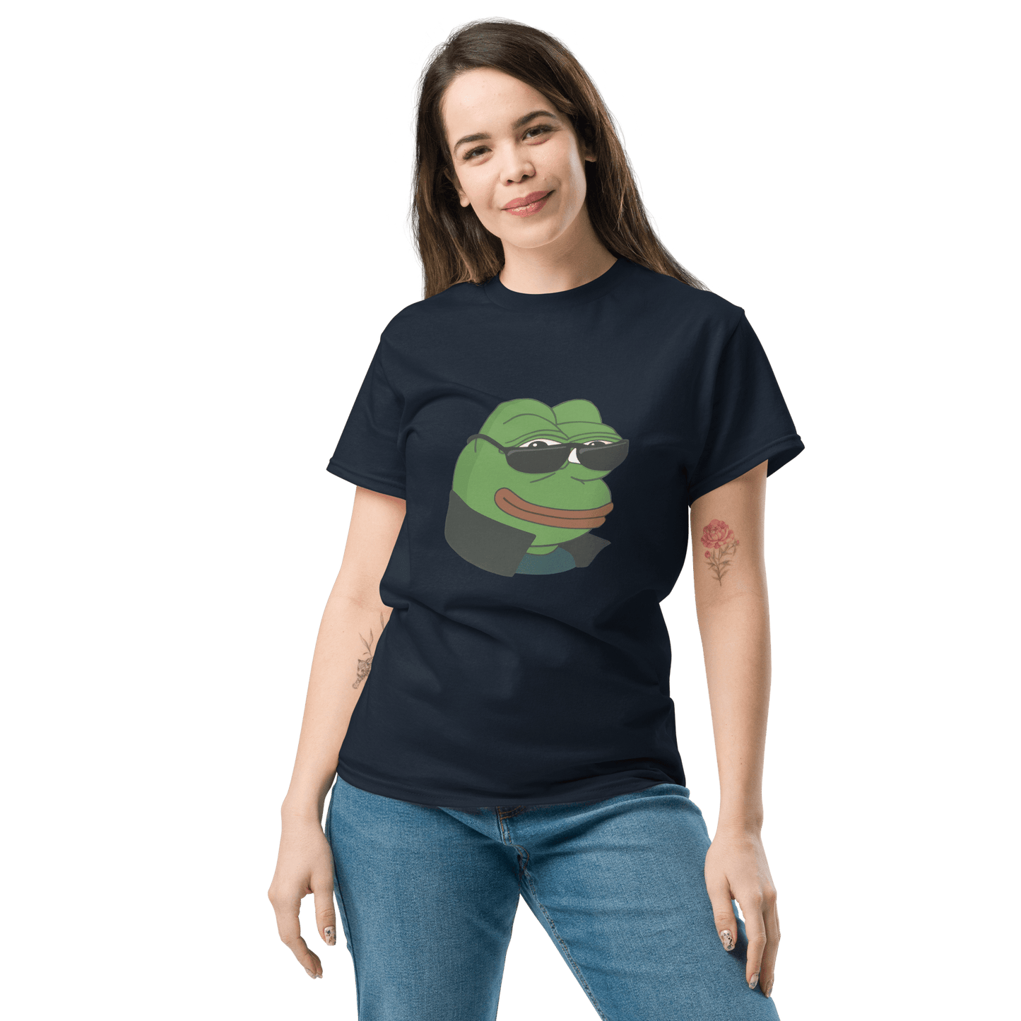 Pepe Classic T-Shirt Meme - Royal | Shirtposting