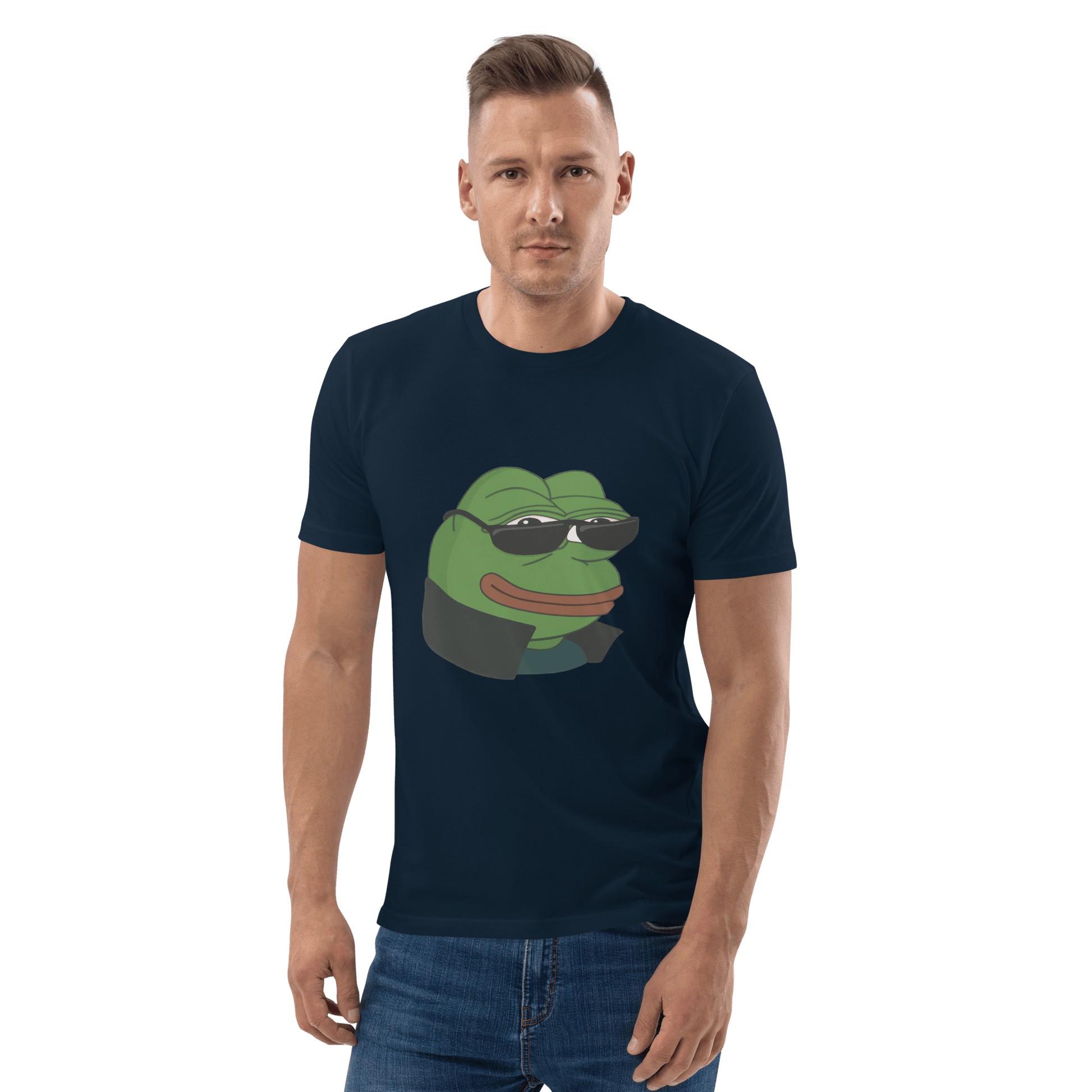 Pepe Premium Organic T-Shirt Meme - Dark Heather Grey | Shirtposting