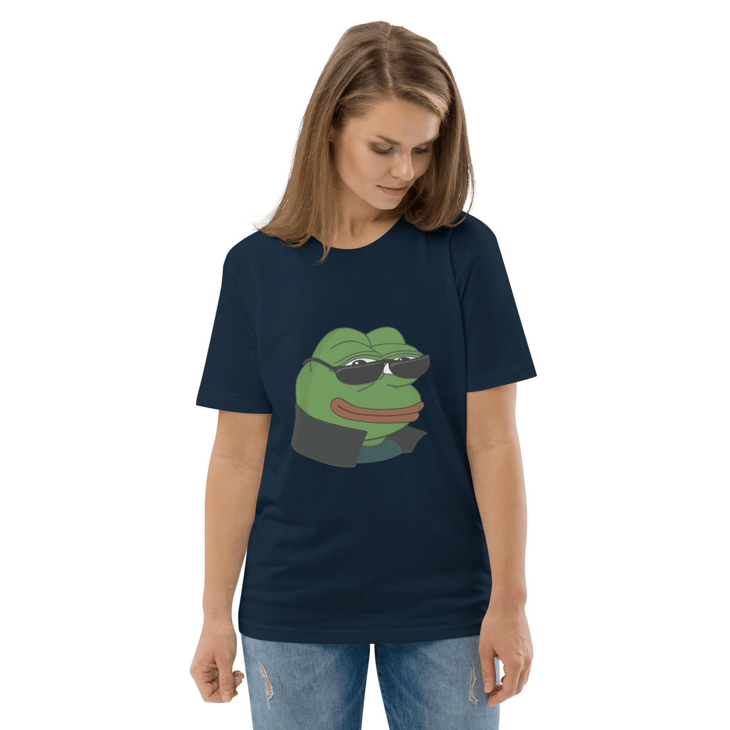 Pepe Premium Organic T-Shirt Meme - Dark Heather Grey | Shirtposting