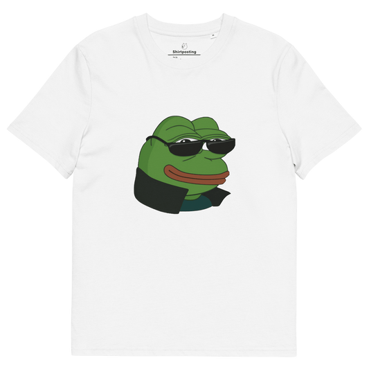 Pepe Premium Organic T-Shirt Meme - White | Shirtposting