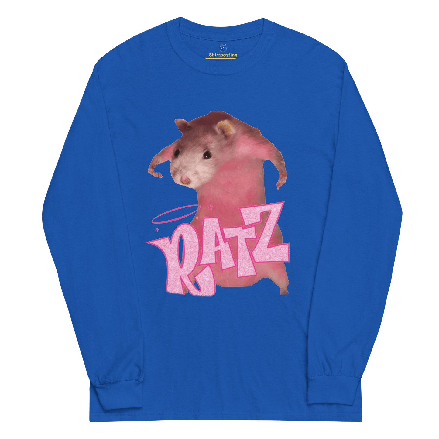 Ratz Meme Long Sleeve T-Shirt Meme - Black | Shirtposting