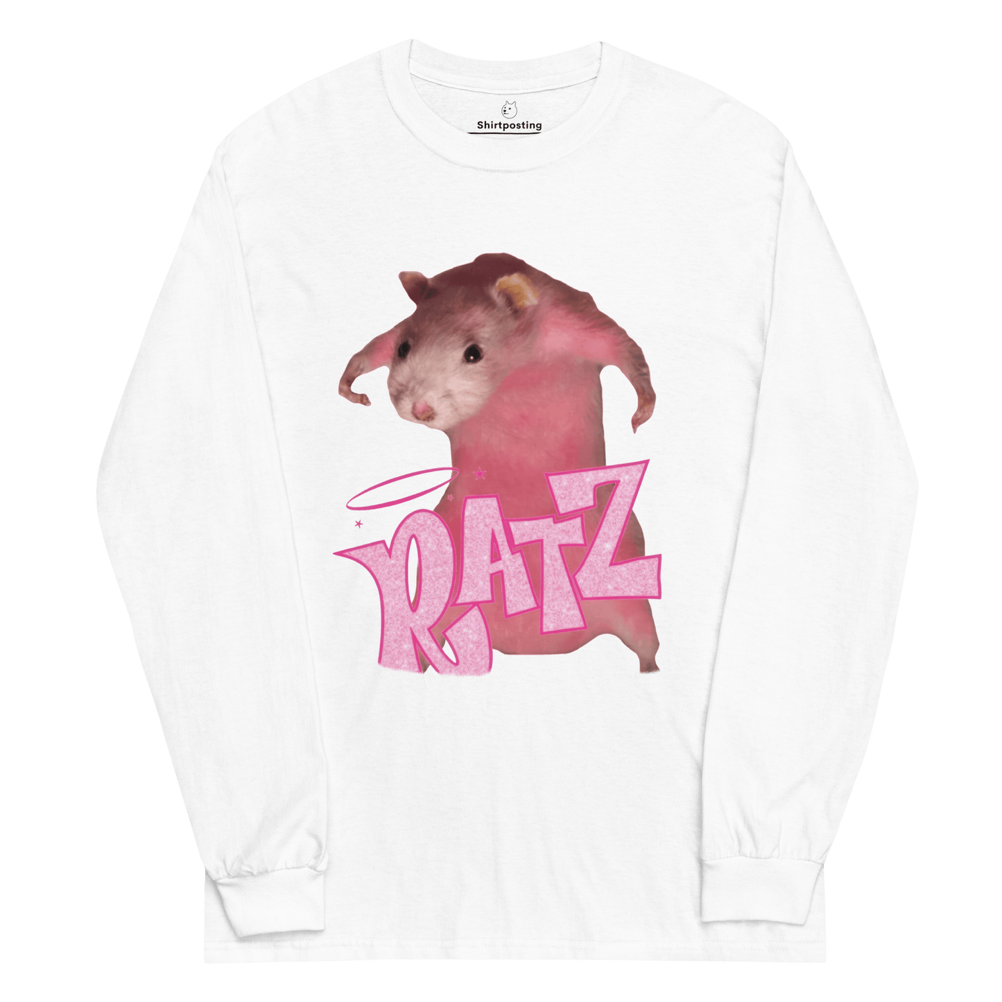Ratz Meme Long Sleeve T-Shirt Meme - Black | Shirtposting