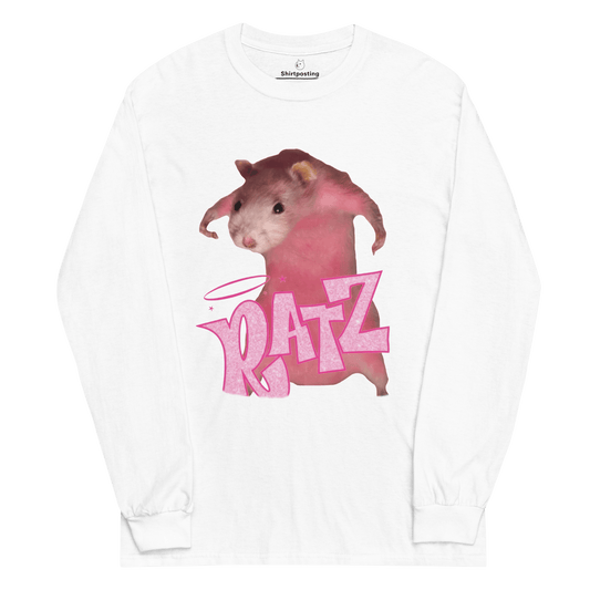 Ratz Meme Long Sleeve T-Shirt Meme - Black | Shirtposting