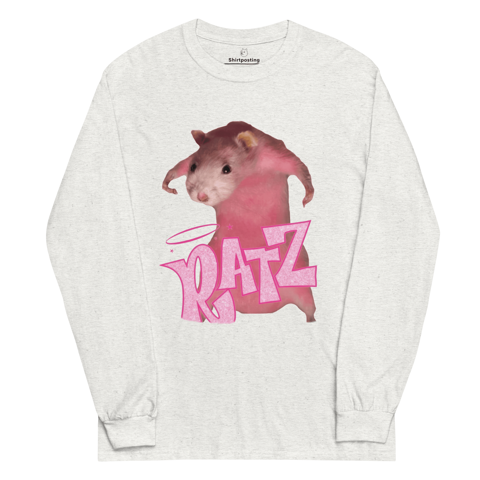 Ratz Meme Long Sleeve T-Shirt Meme - Black | Shirtposting