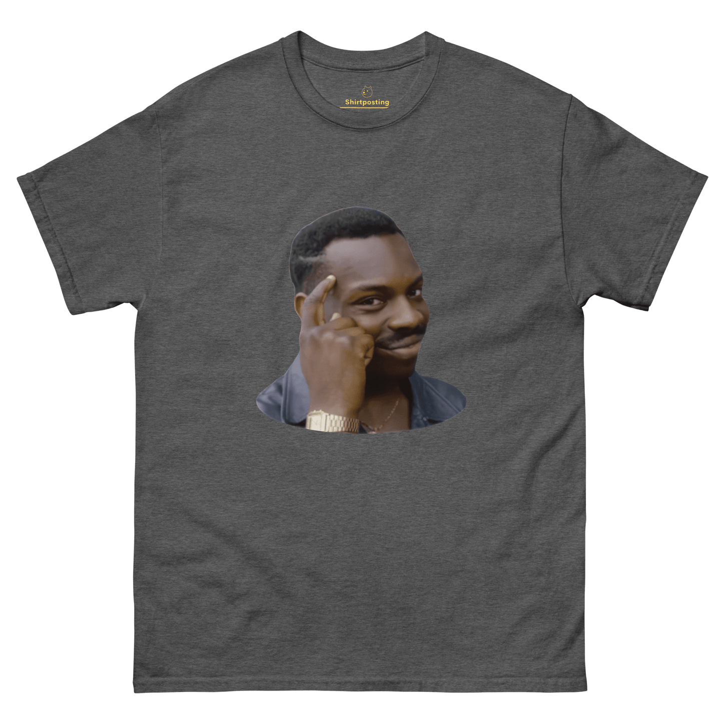 Roll Safe Classic T-Shirt Meme - Dark Heather | Shirtposting