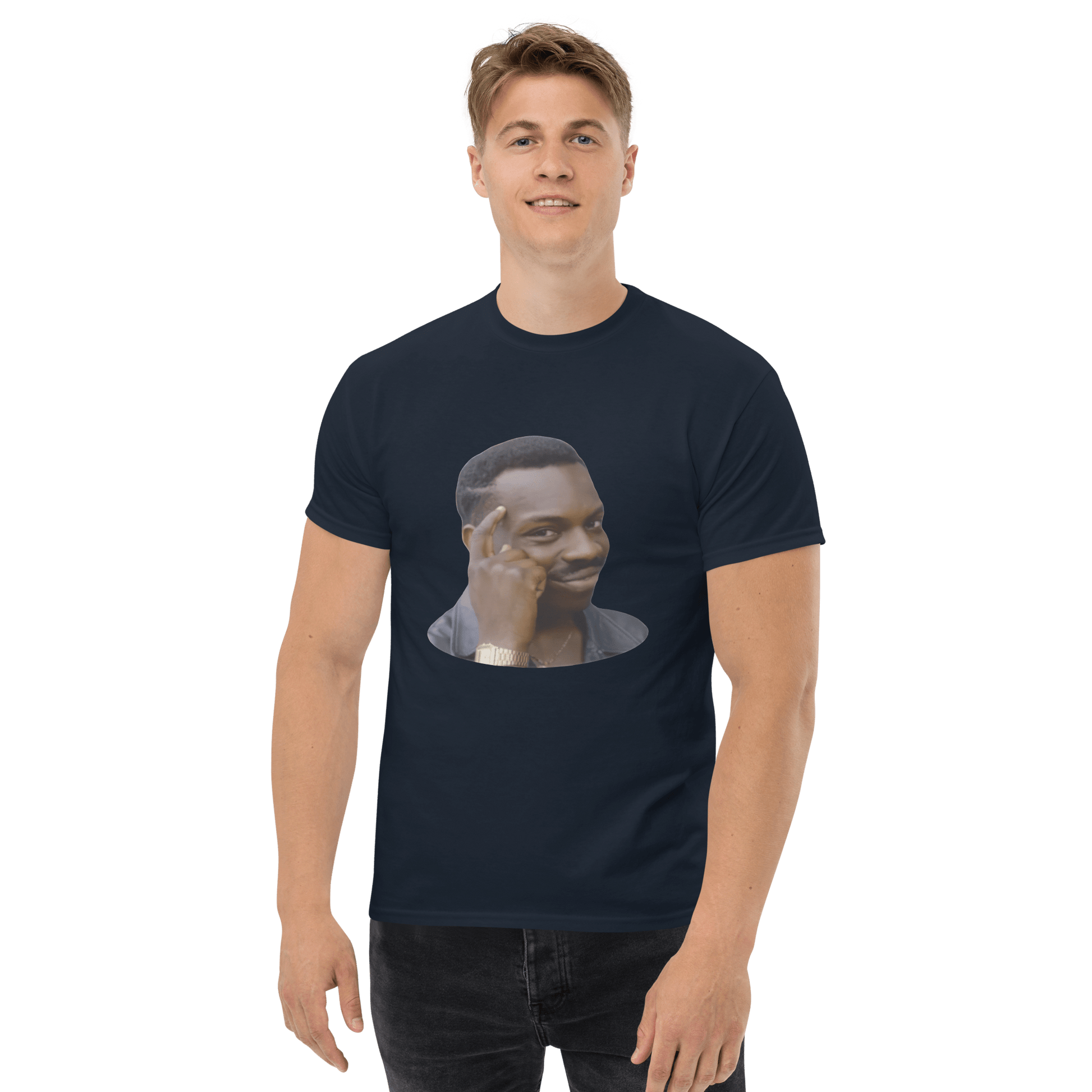 Roll Safe Classic T-Shirt Meme - Royal | Shirtposting