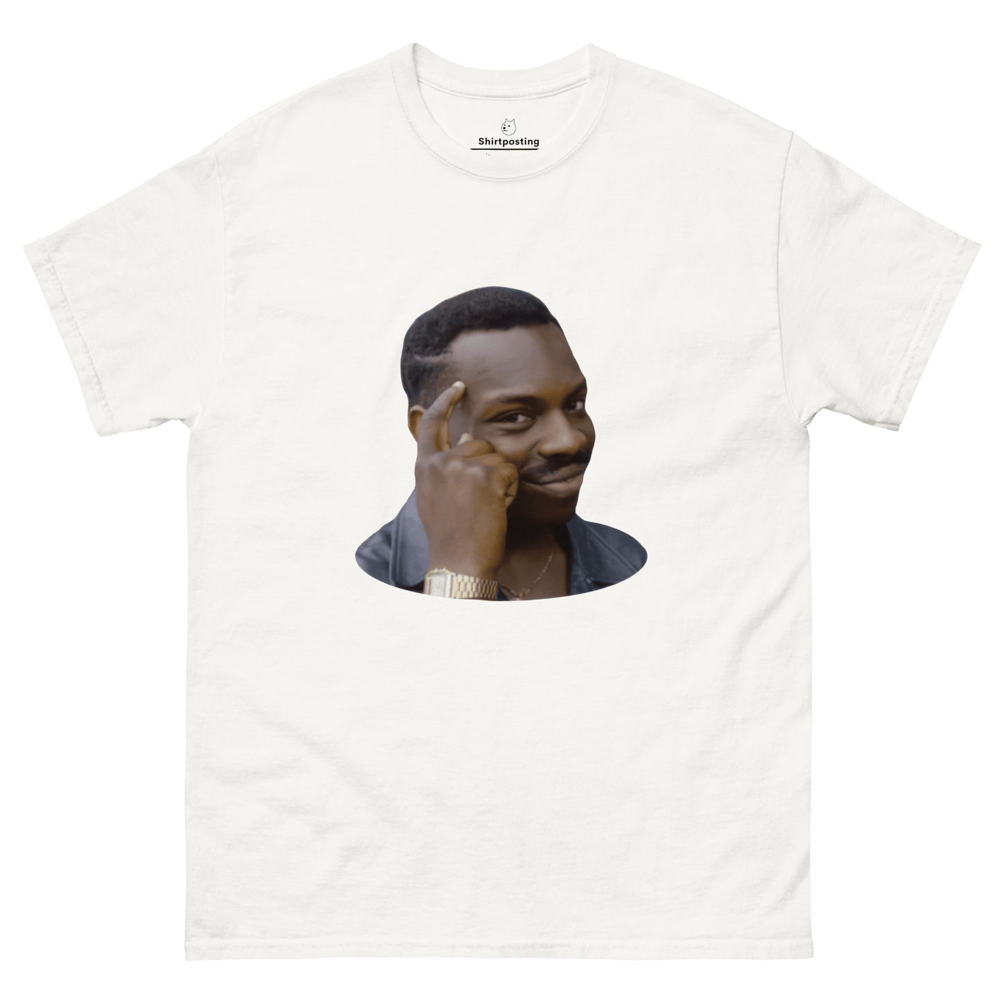 Roll Safe Classic T-Shirt Meme - White | Shirtposting