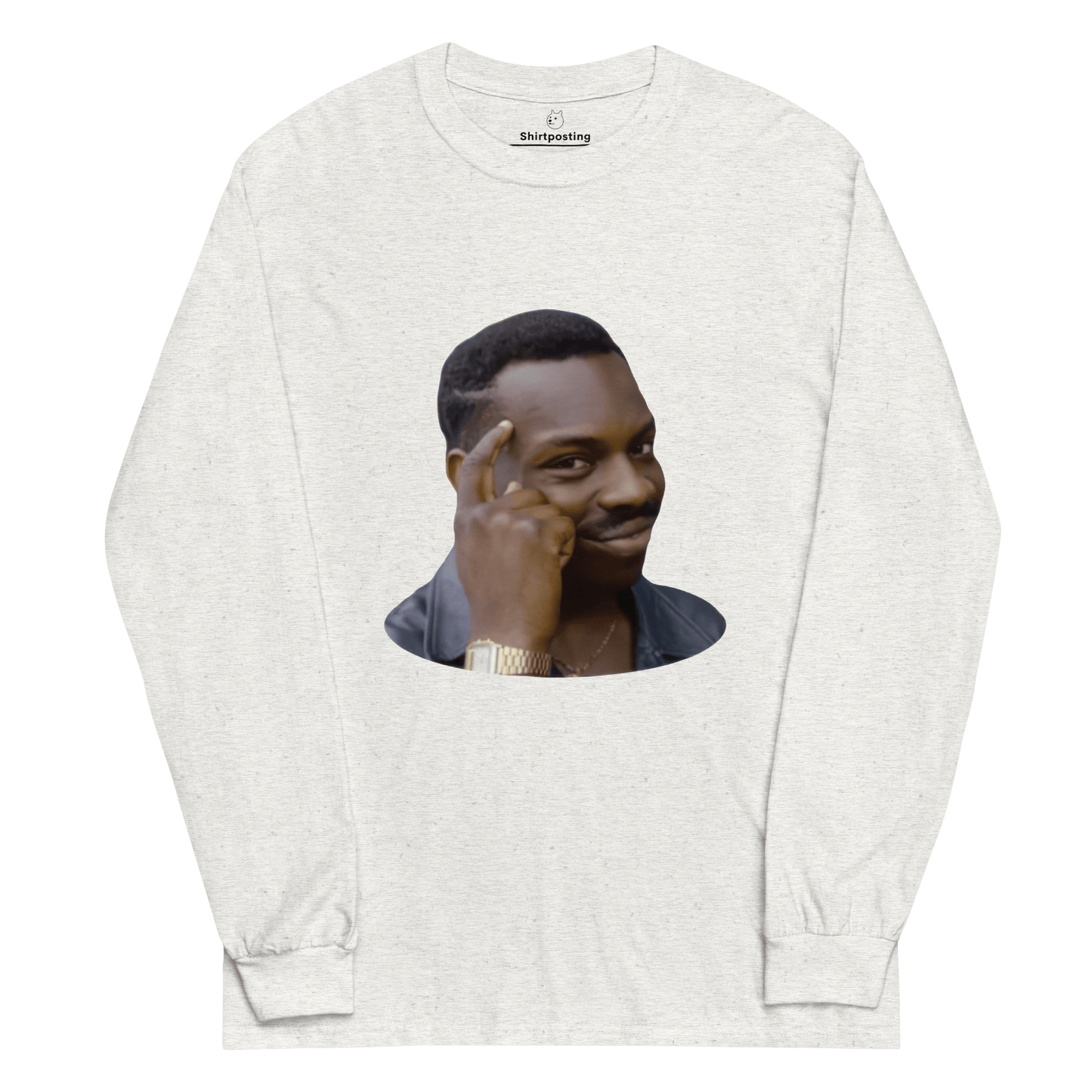 Roll Safe Long Sleeve T-Shirt Meme - Ash | Shirtposting