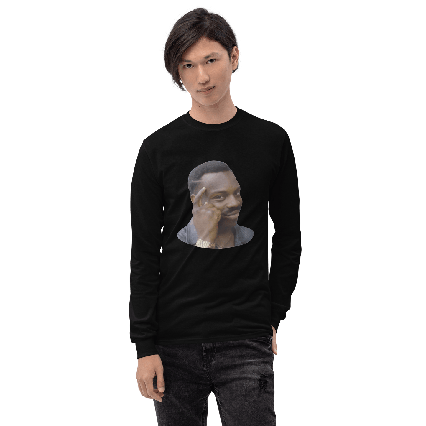 Roll Safe Long Sleeve T-Shirt Meme - Sport Grey | Shirtposting